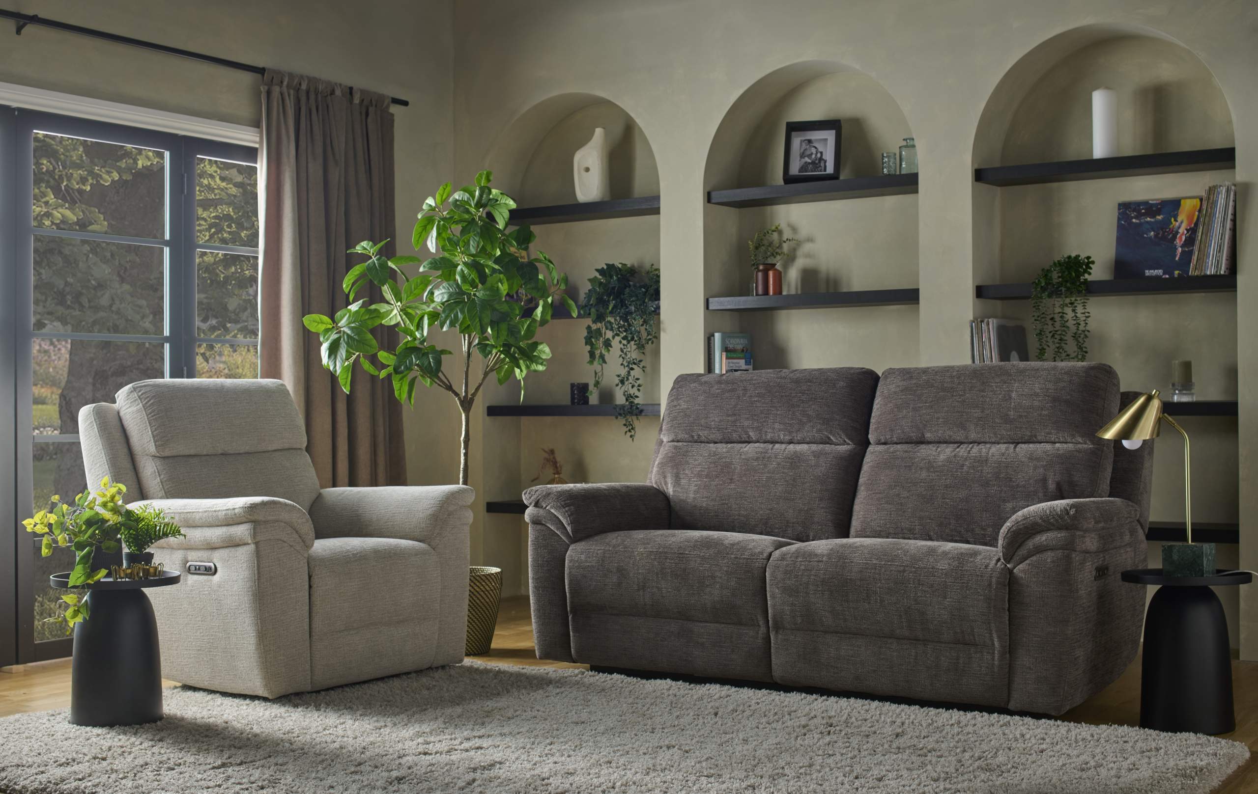 Pisces Power Reclining Sofa Range