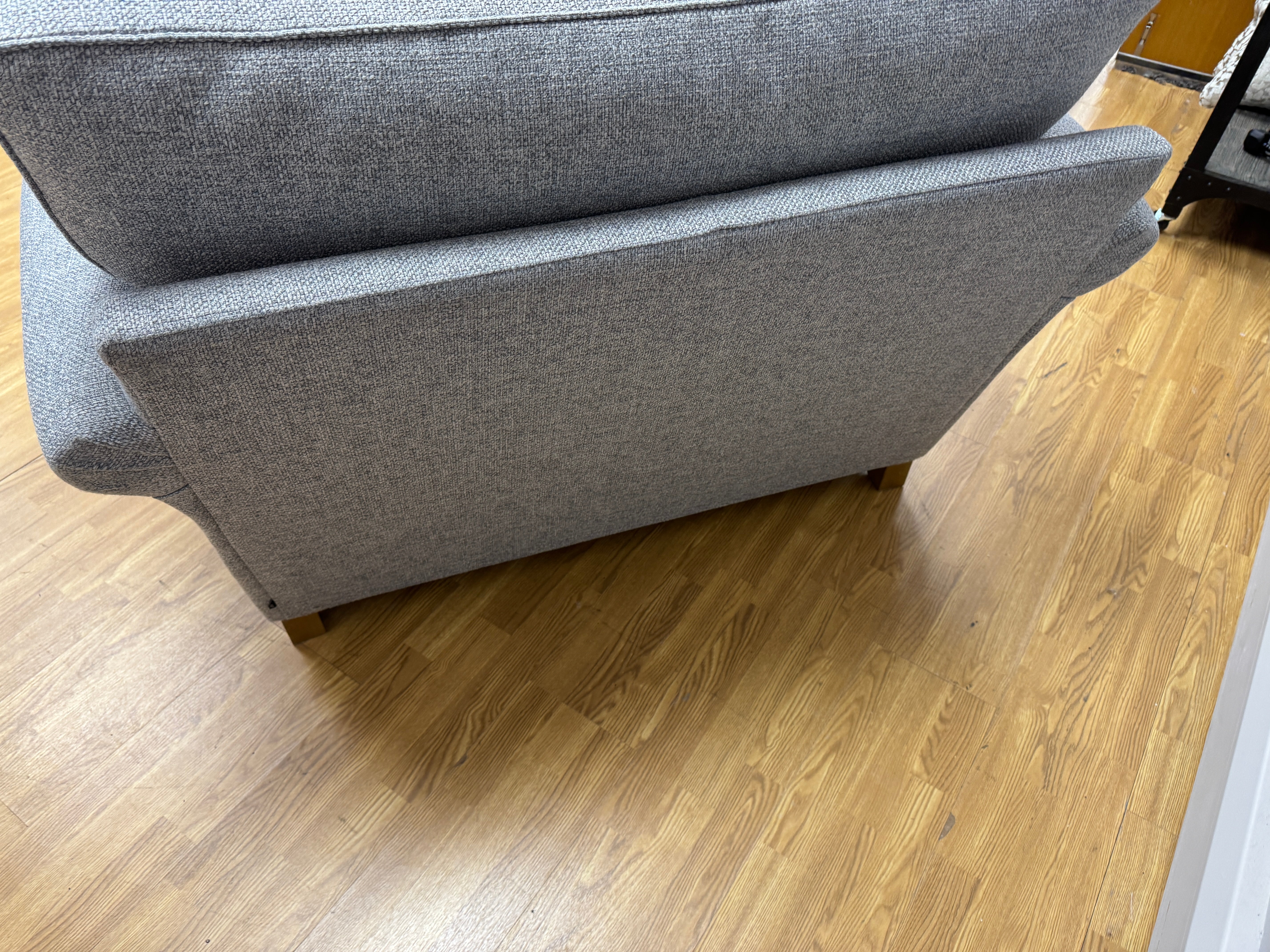 Next Ashford loveseat in Mid grey basket weave fabric