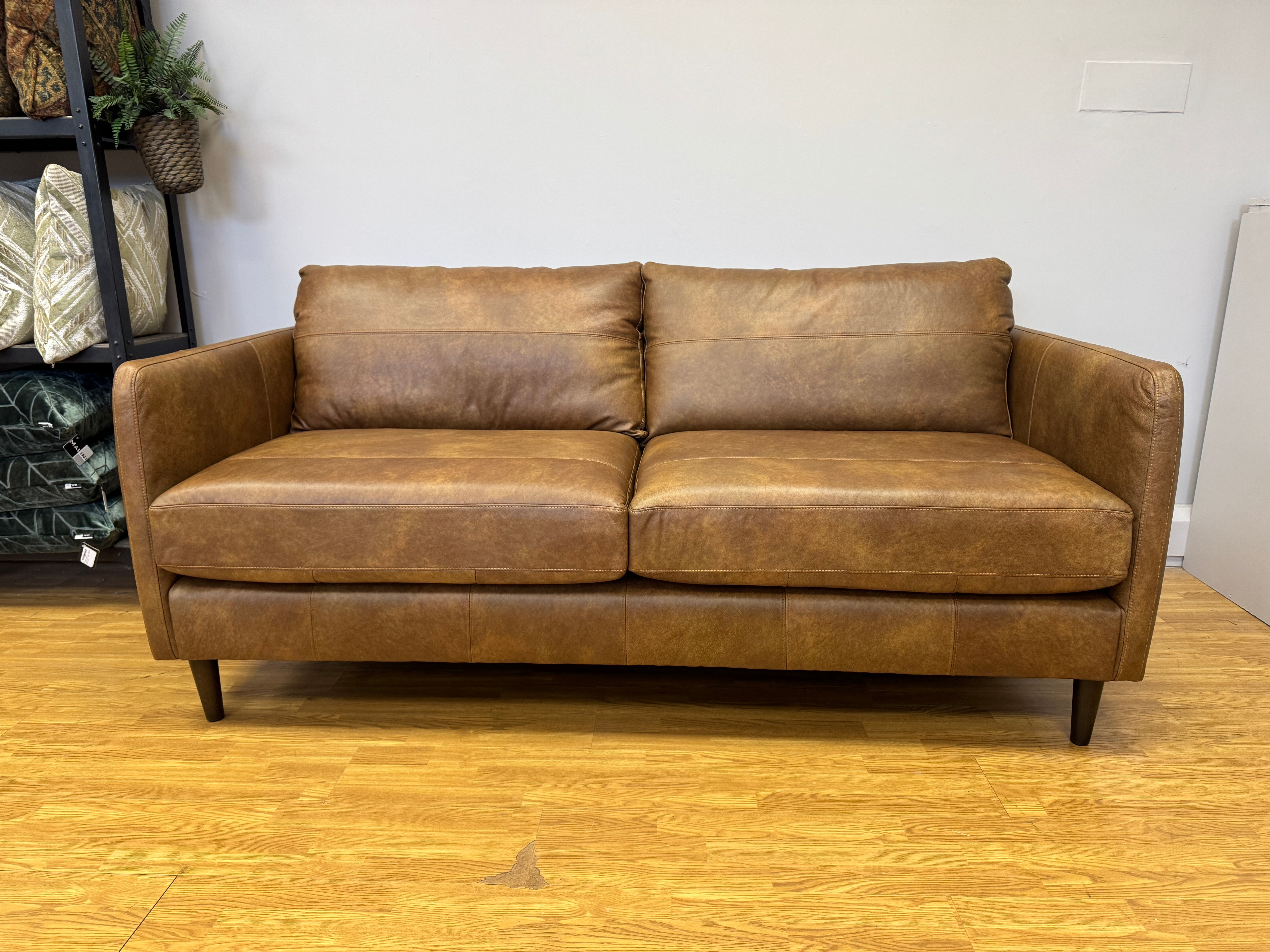 Warren 4 Seater Sofa in Napoli Tan leather