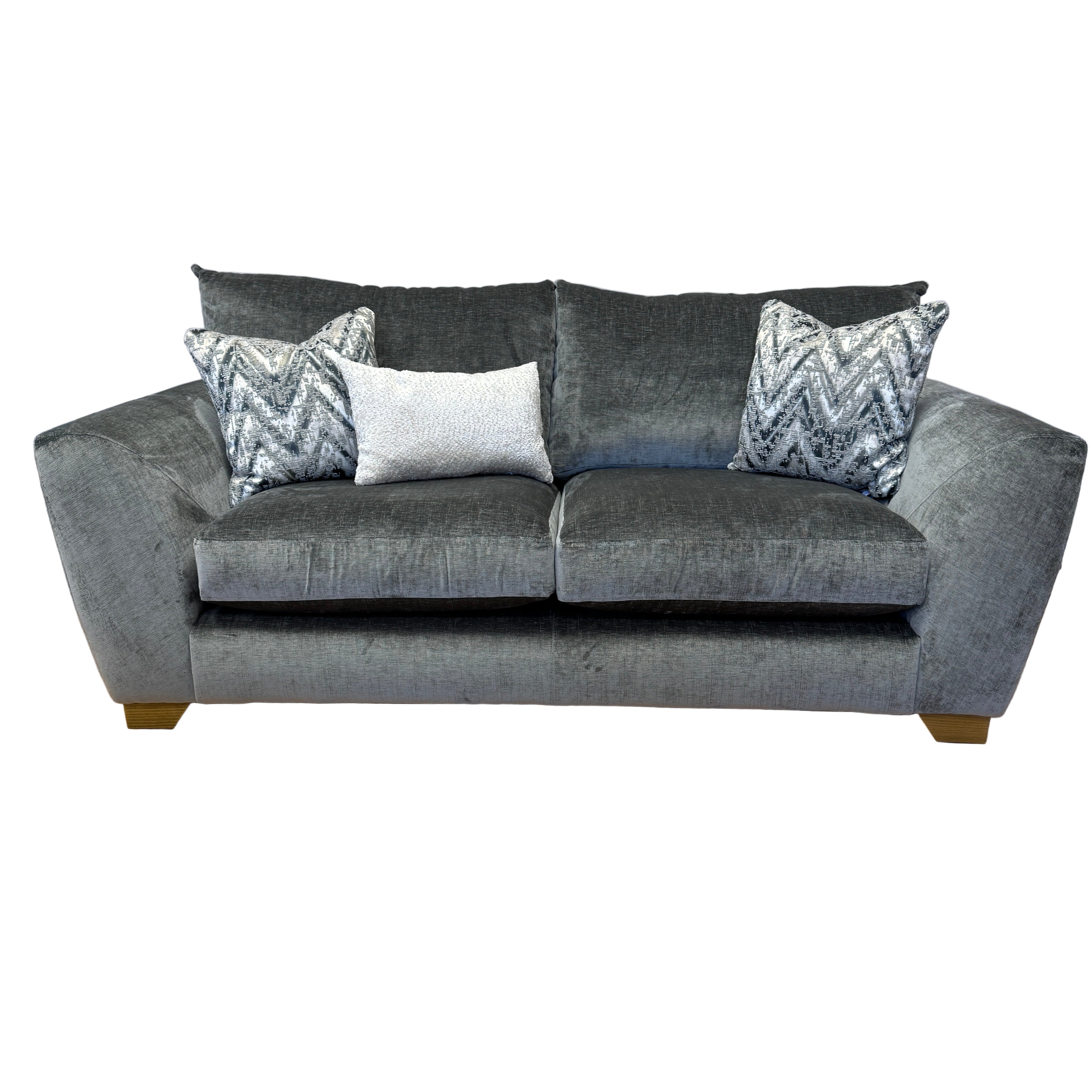 Mala 3 seater sofa in Dion Flagstone chenille fabric