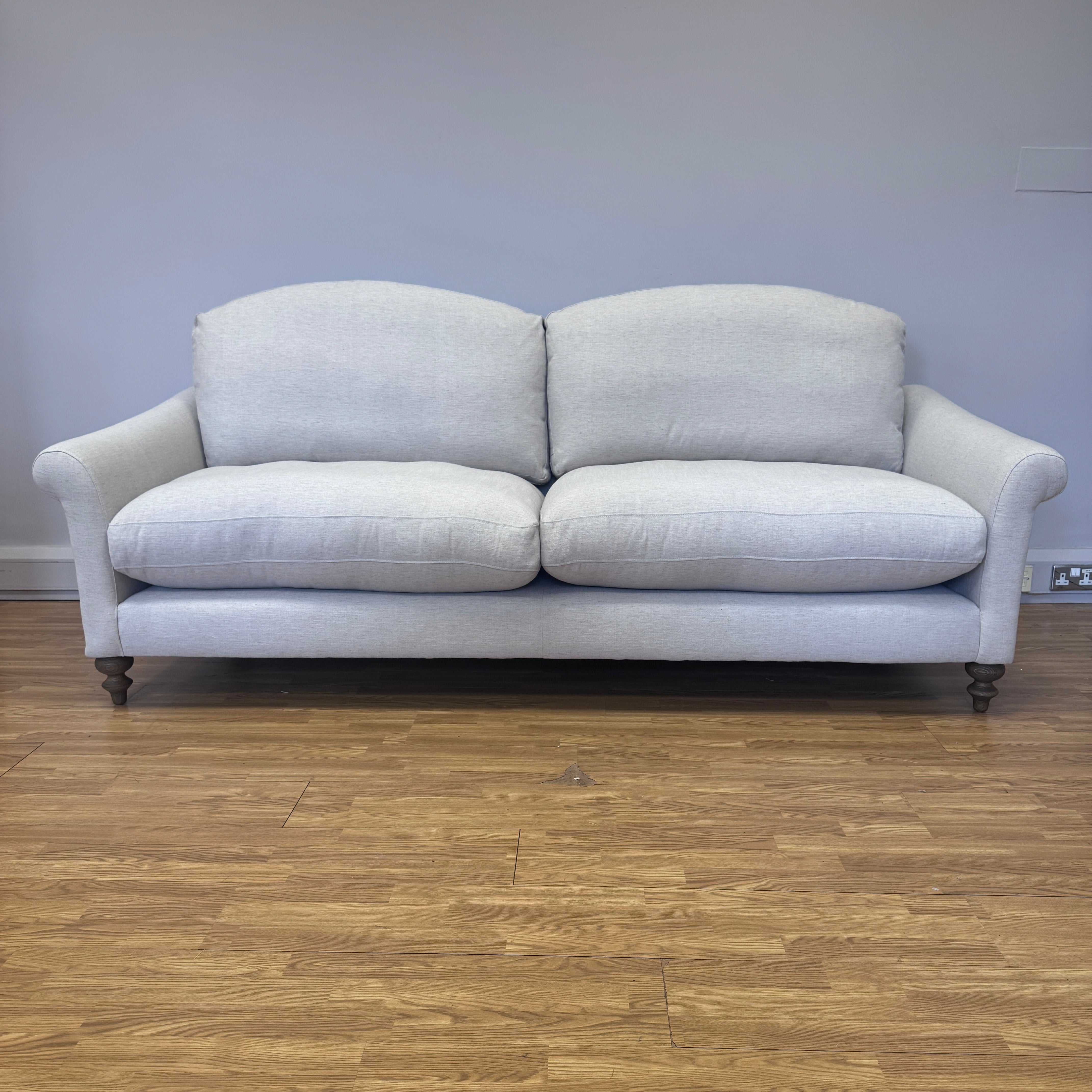 Clover large 4 seater sofa in Natural Linen fabric