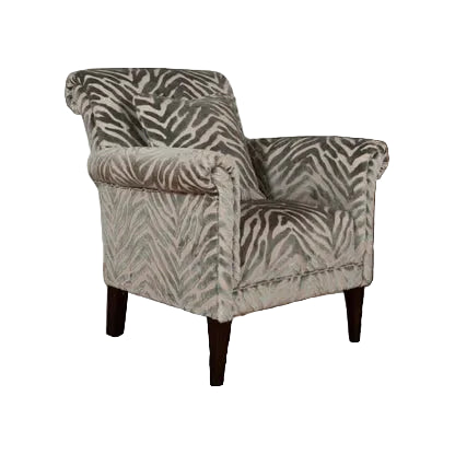 York petite accent chair in cream boucle fabric