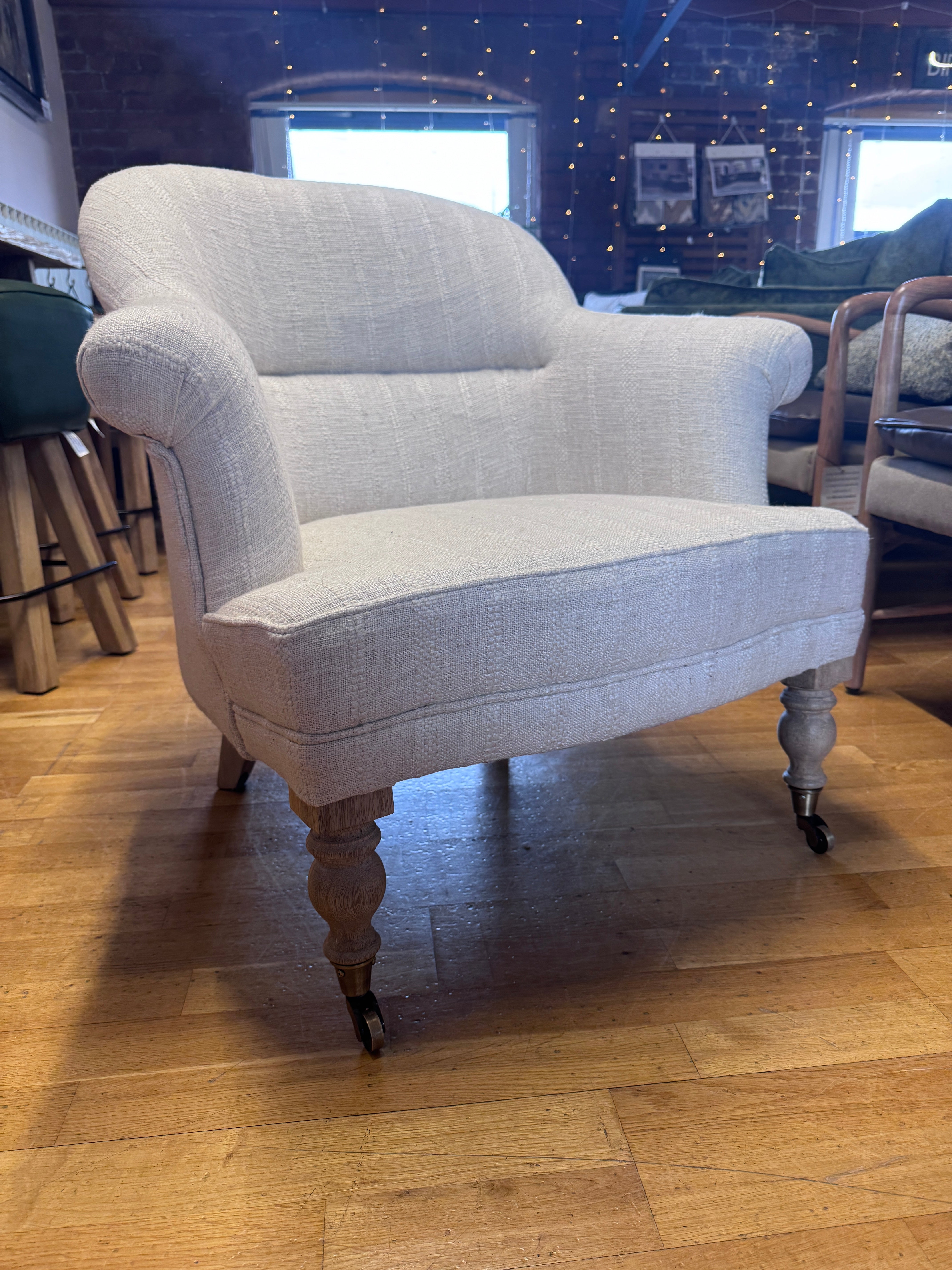 Nkuku Kiana linen accent chair