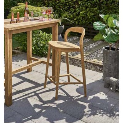 Olive wooden bar stool