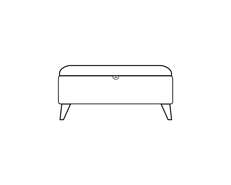 Petra storage footstool