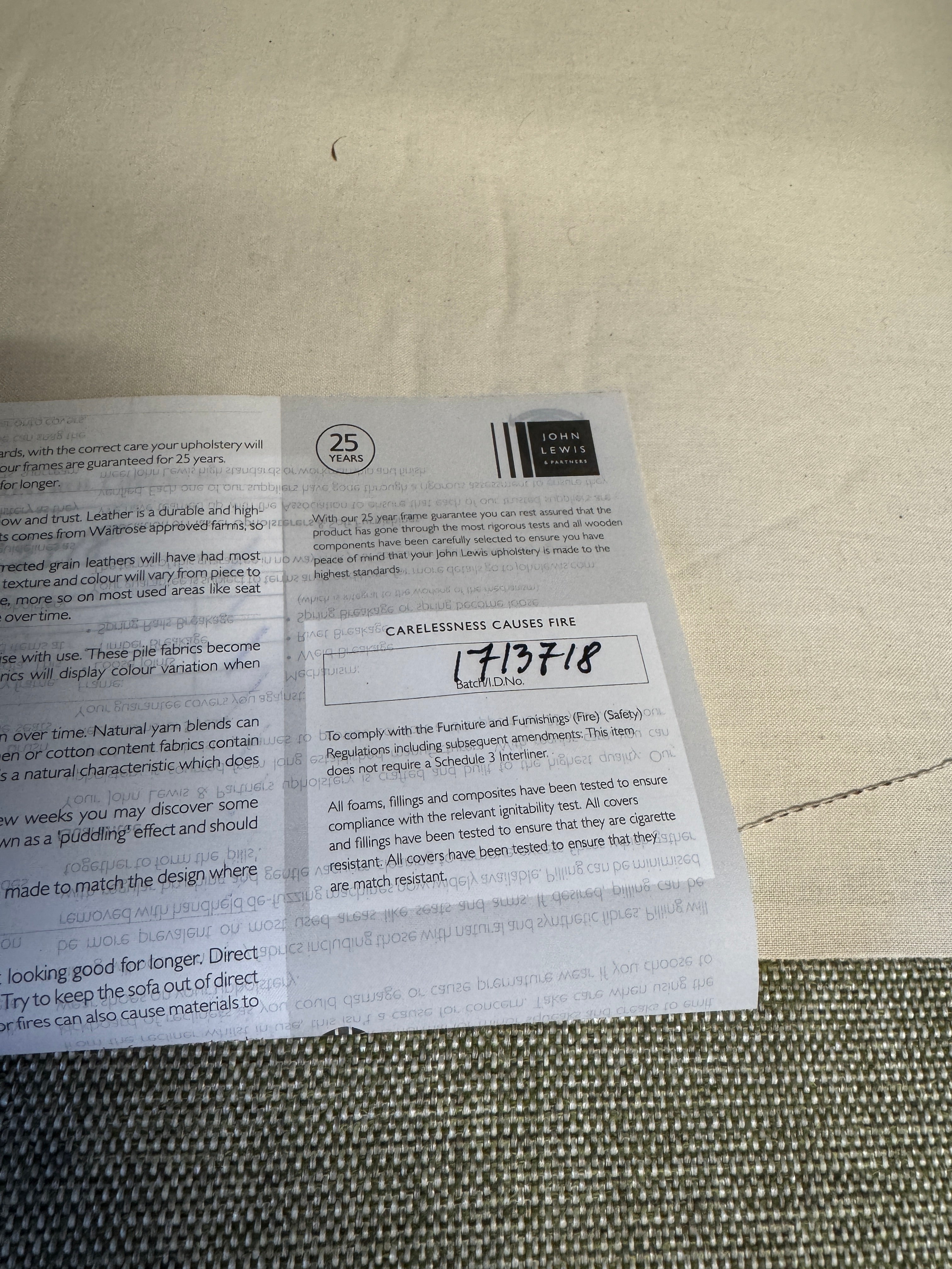 Otley 2 seater standard back sofa in Aston Green Aquaclean fabric