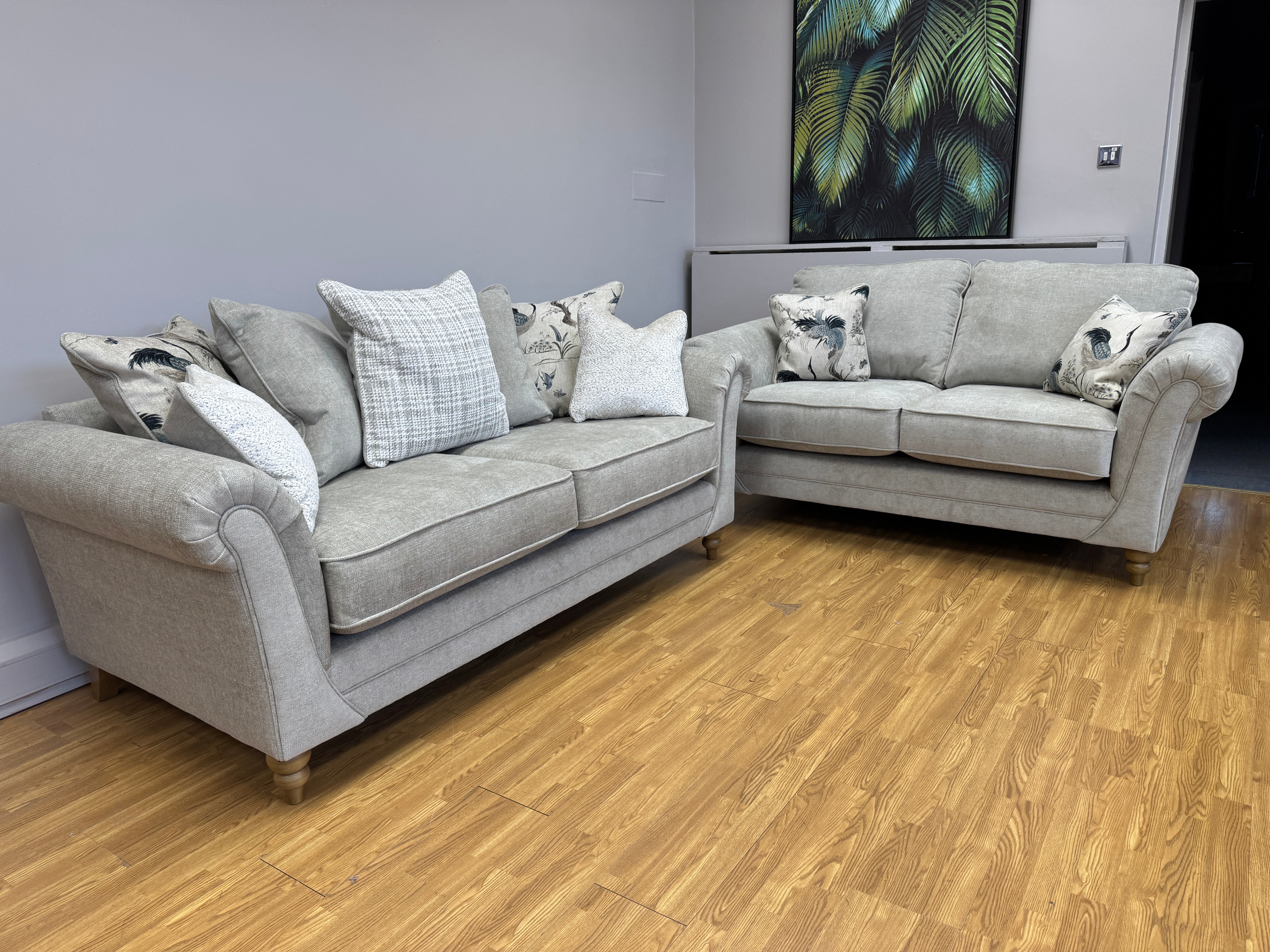 Danbury 2 seater sofa in Marlon Natural fabric