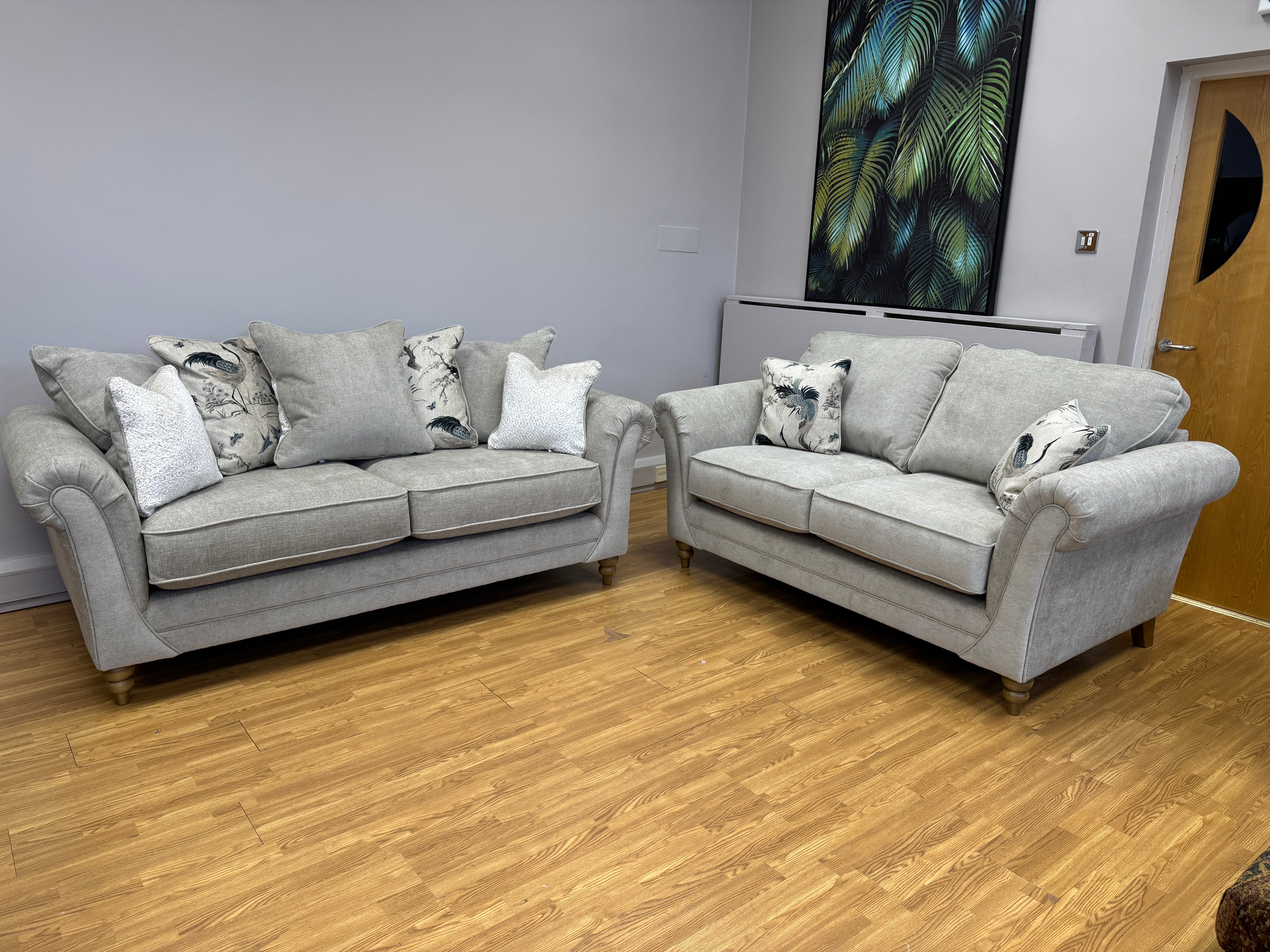 Danbury 2 seater sofa in Marlon Natural fabric