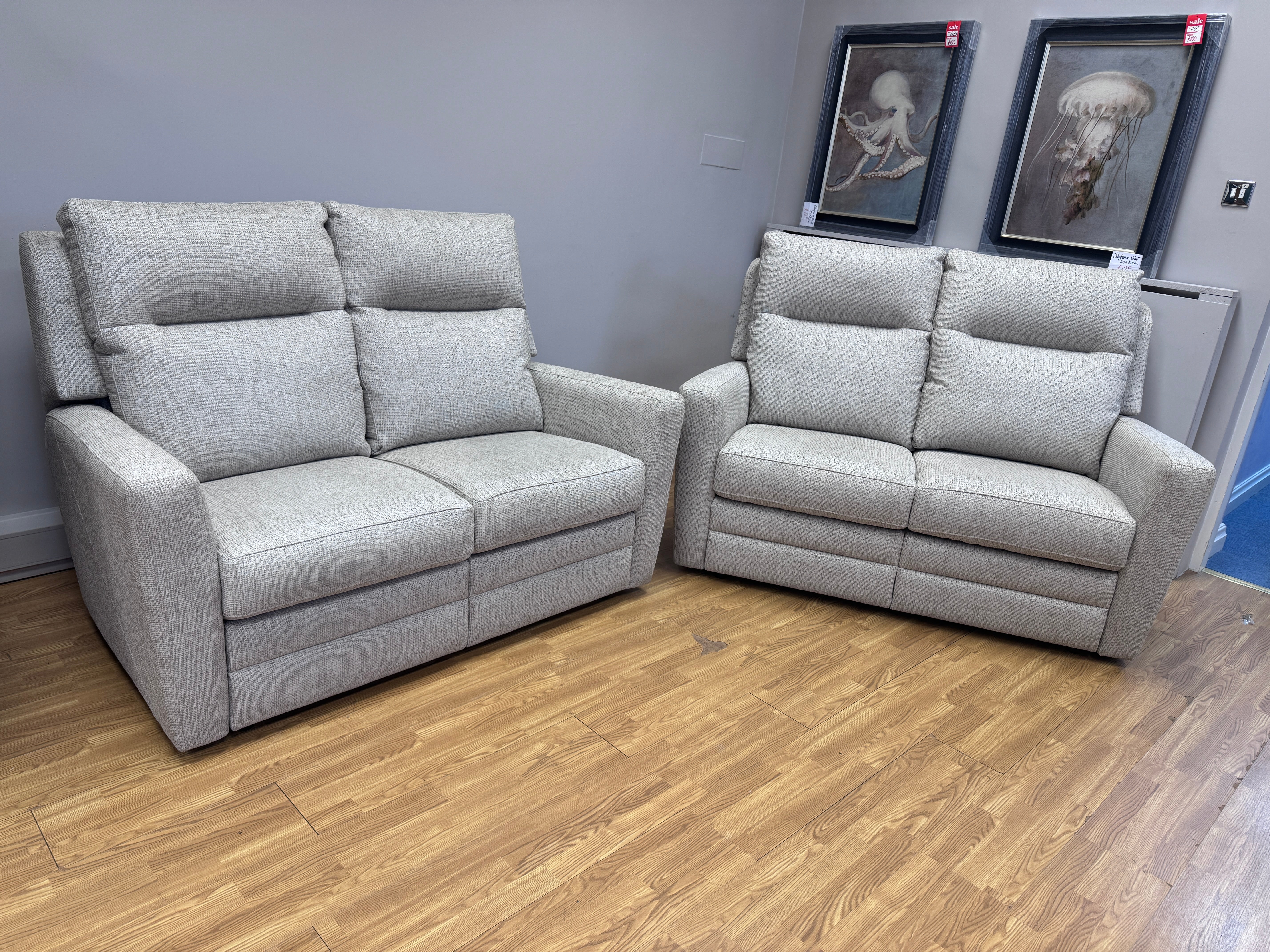 Parker Knoll Chicago 2 seater sofa in natural mix weave fabric
