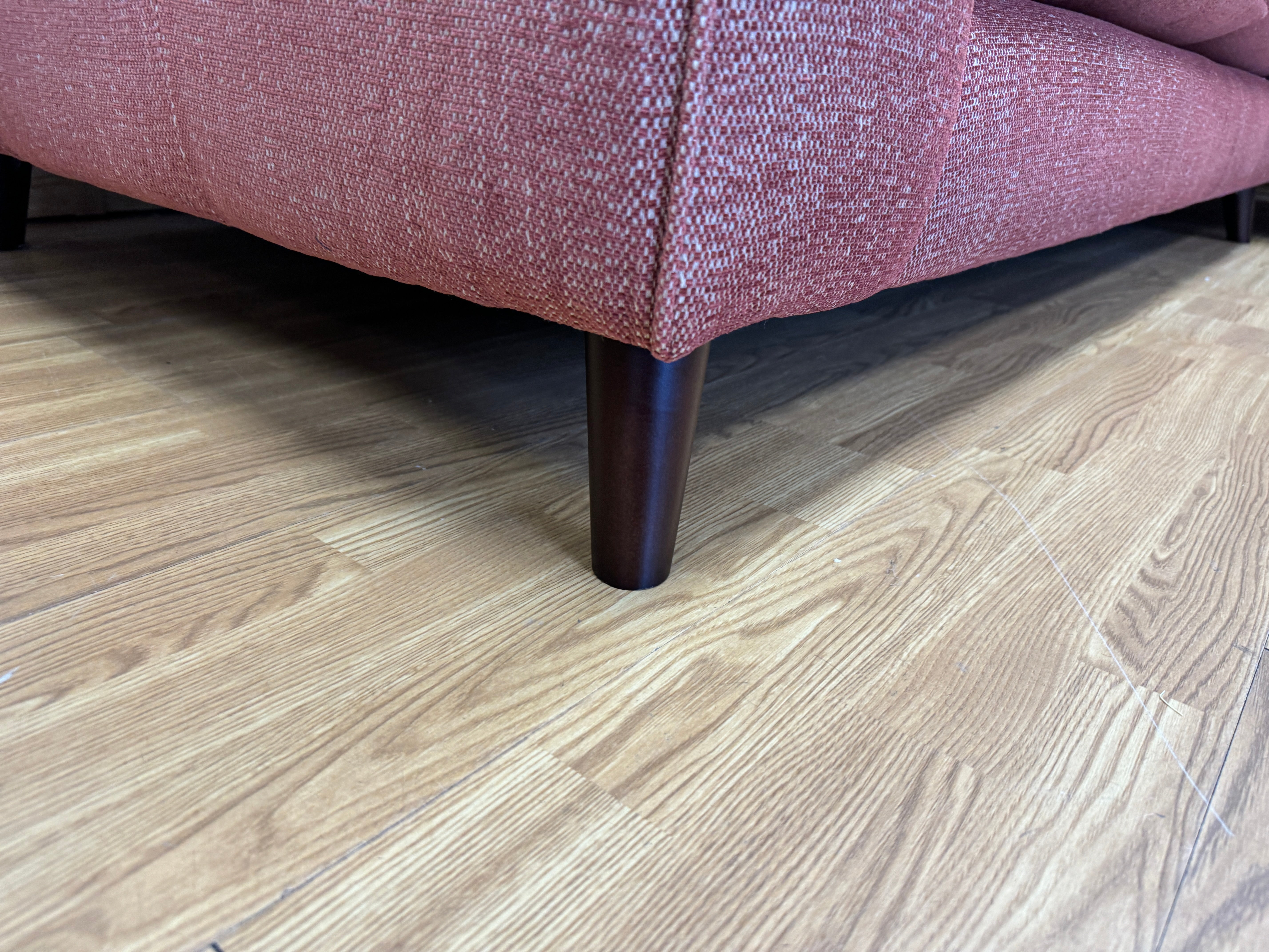 Grand Designs Farnham right facing 2 piece chaise sofa in terracotta mix weave
