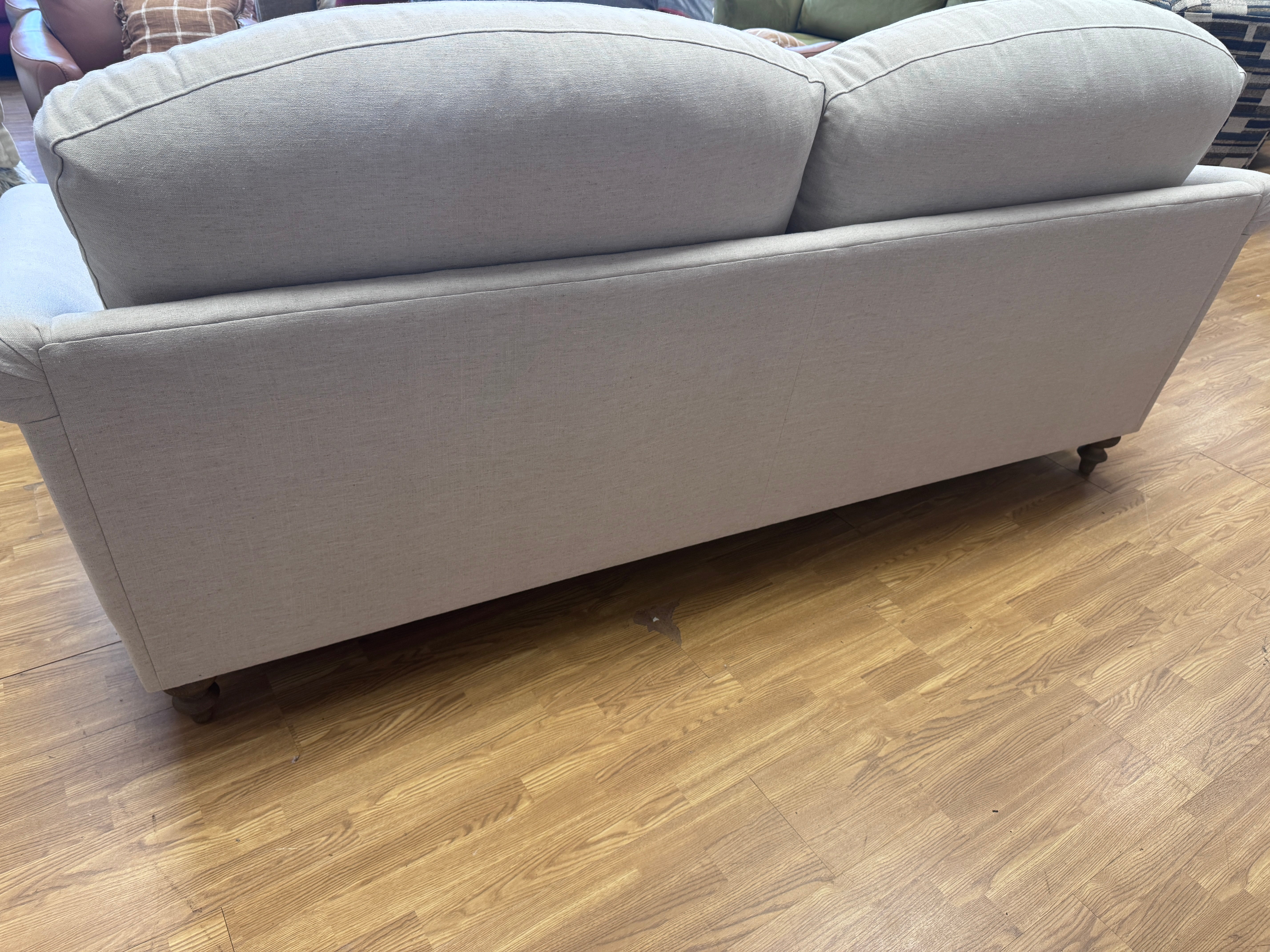 Clover large 4 seater sofa in Natural Linen fabric