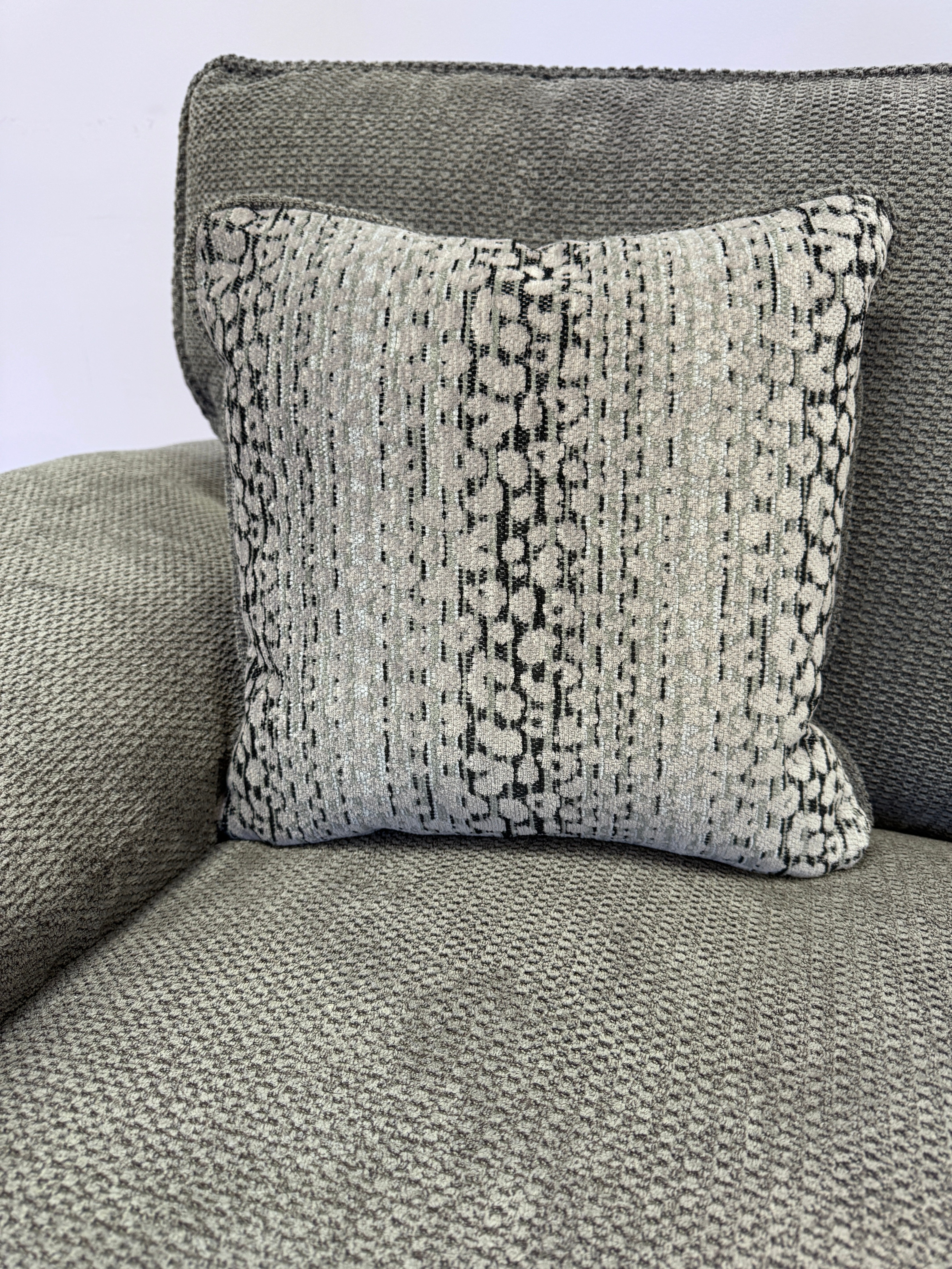 Dexter 3 seater standard back sofa in Rich Charcoal fabric