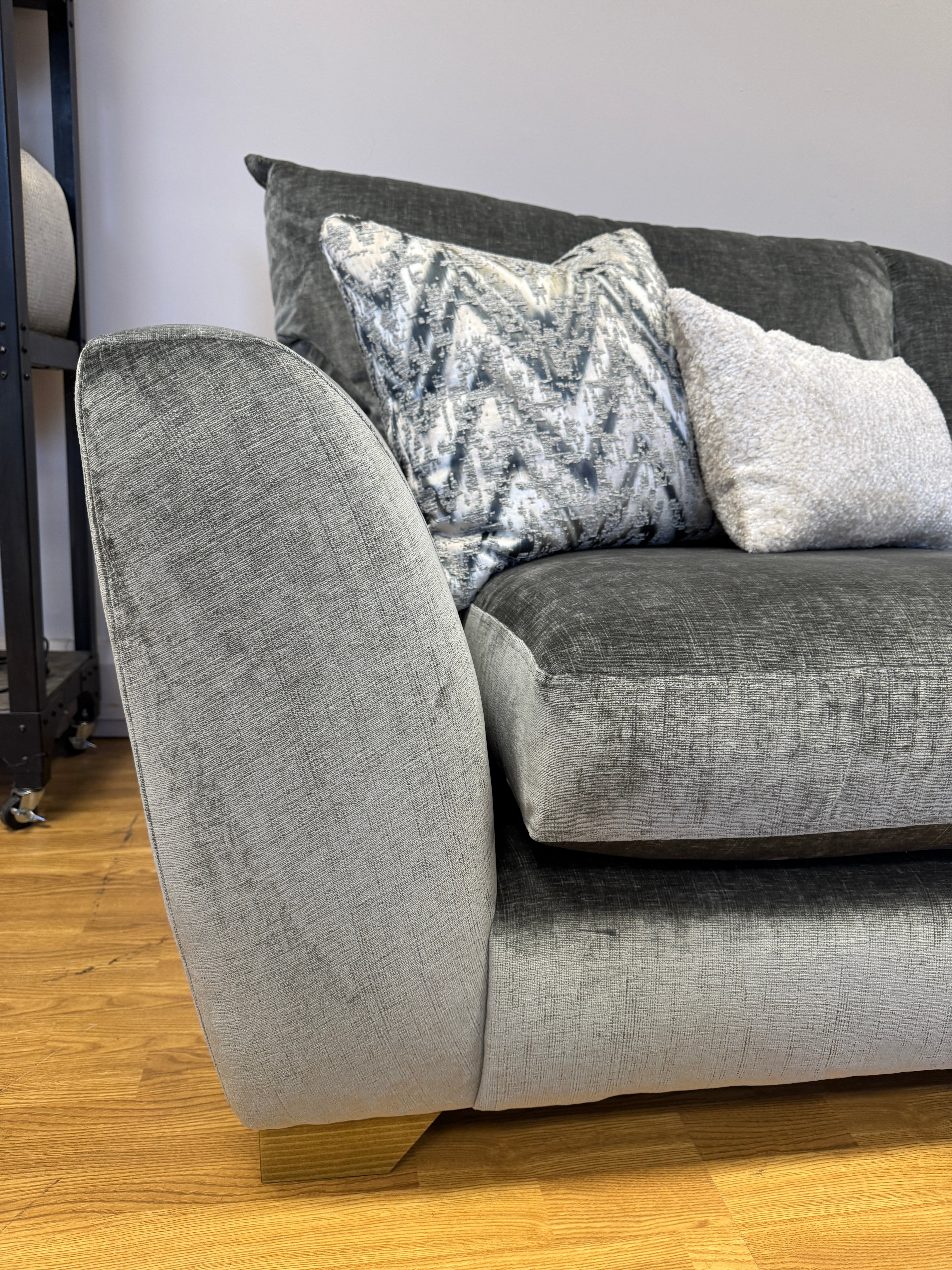 Mala 3 seater sofa in Dion Flagstone chenille fabric