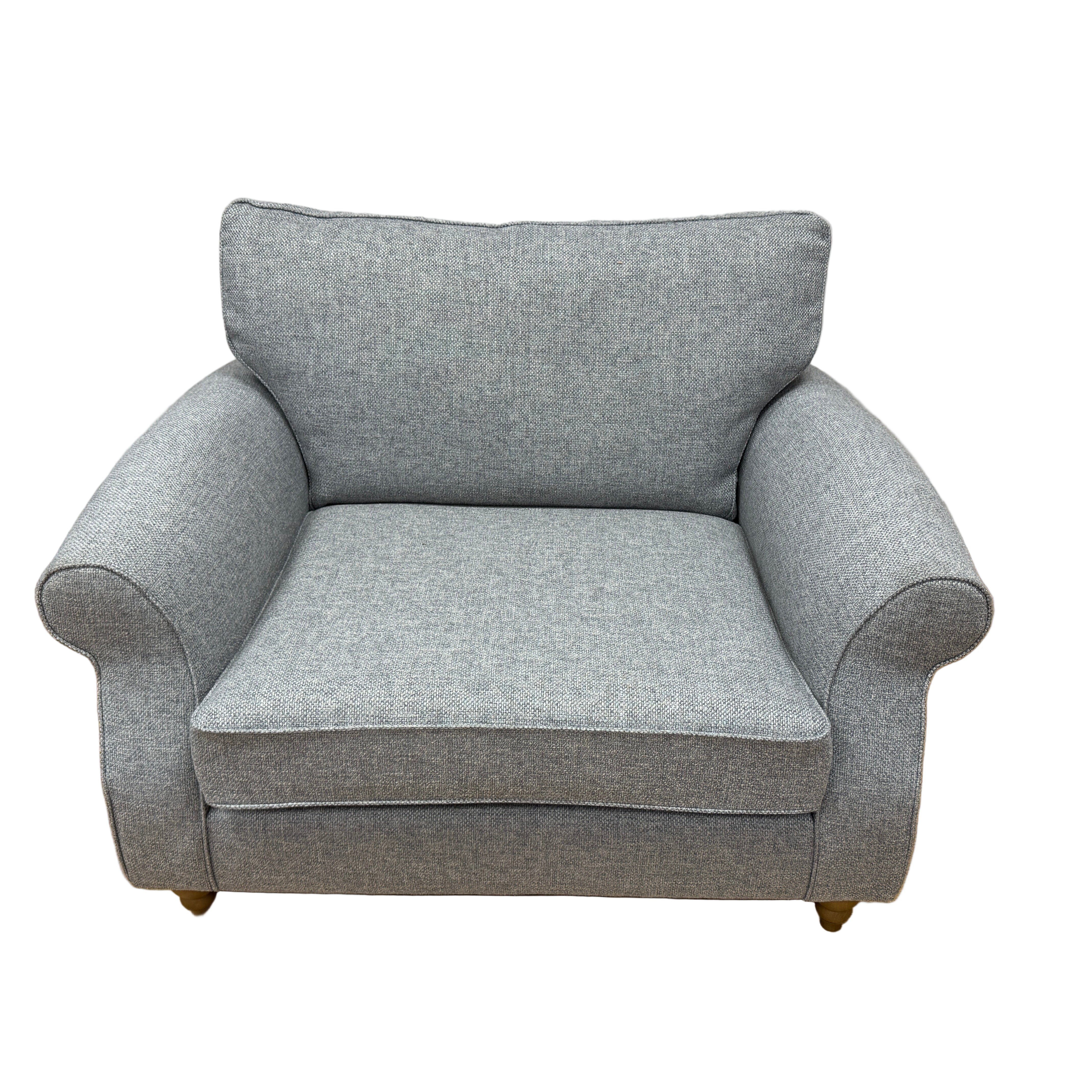 Next Ashford loveseat in Mid grey basket weave fabric