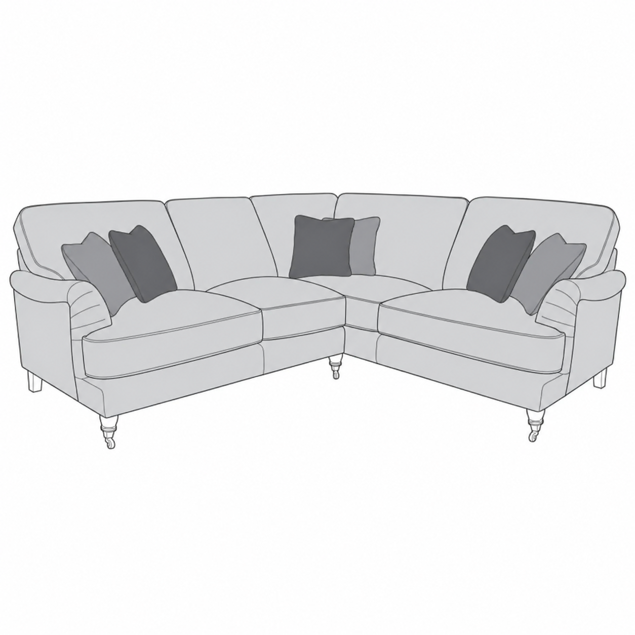Beatrix 2 corner 1 group sofa (Left or Right sided corner)