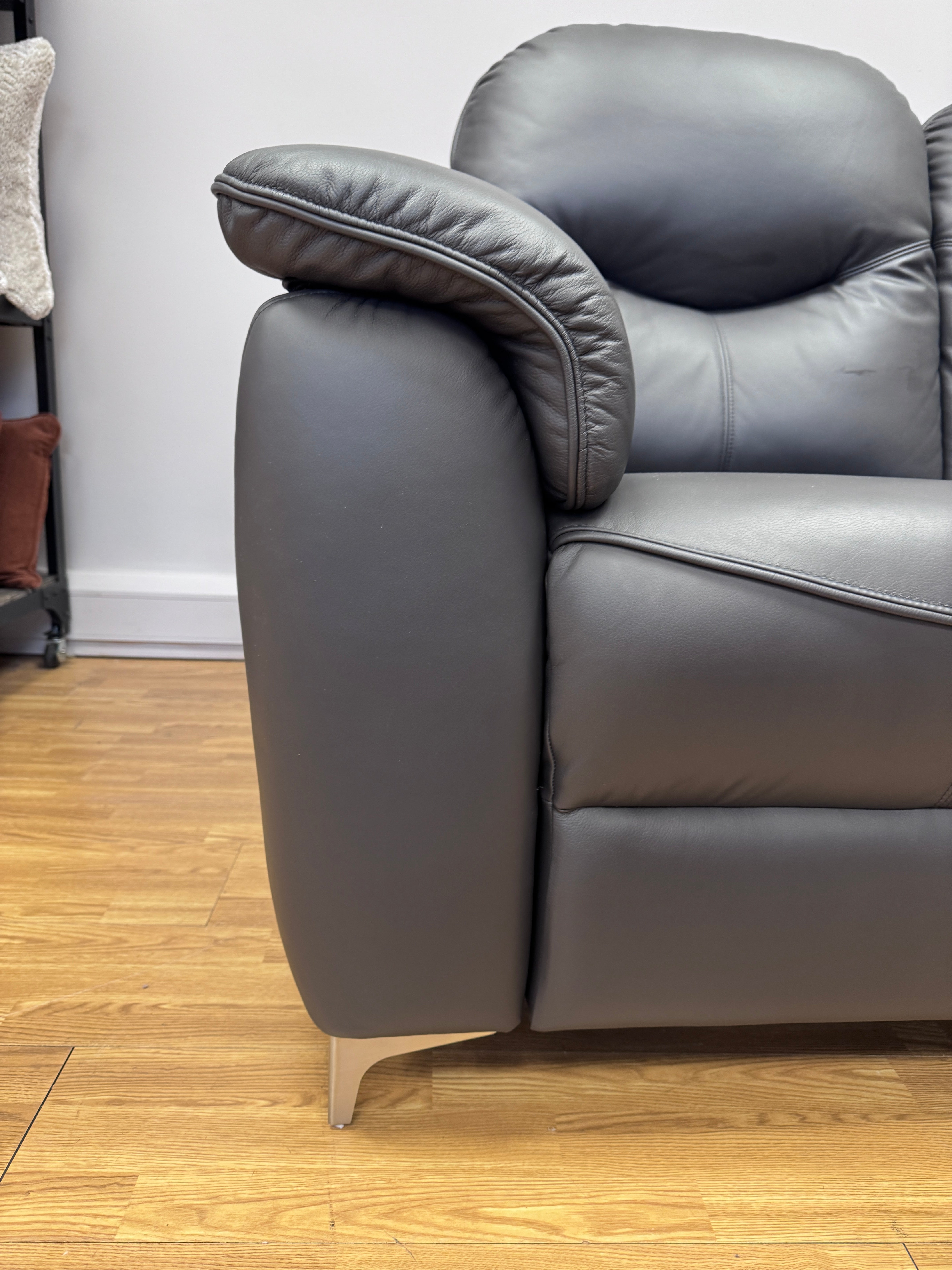 G Plan Jackson 2 seater sofa in Slate plush leather