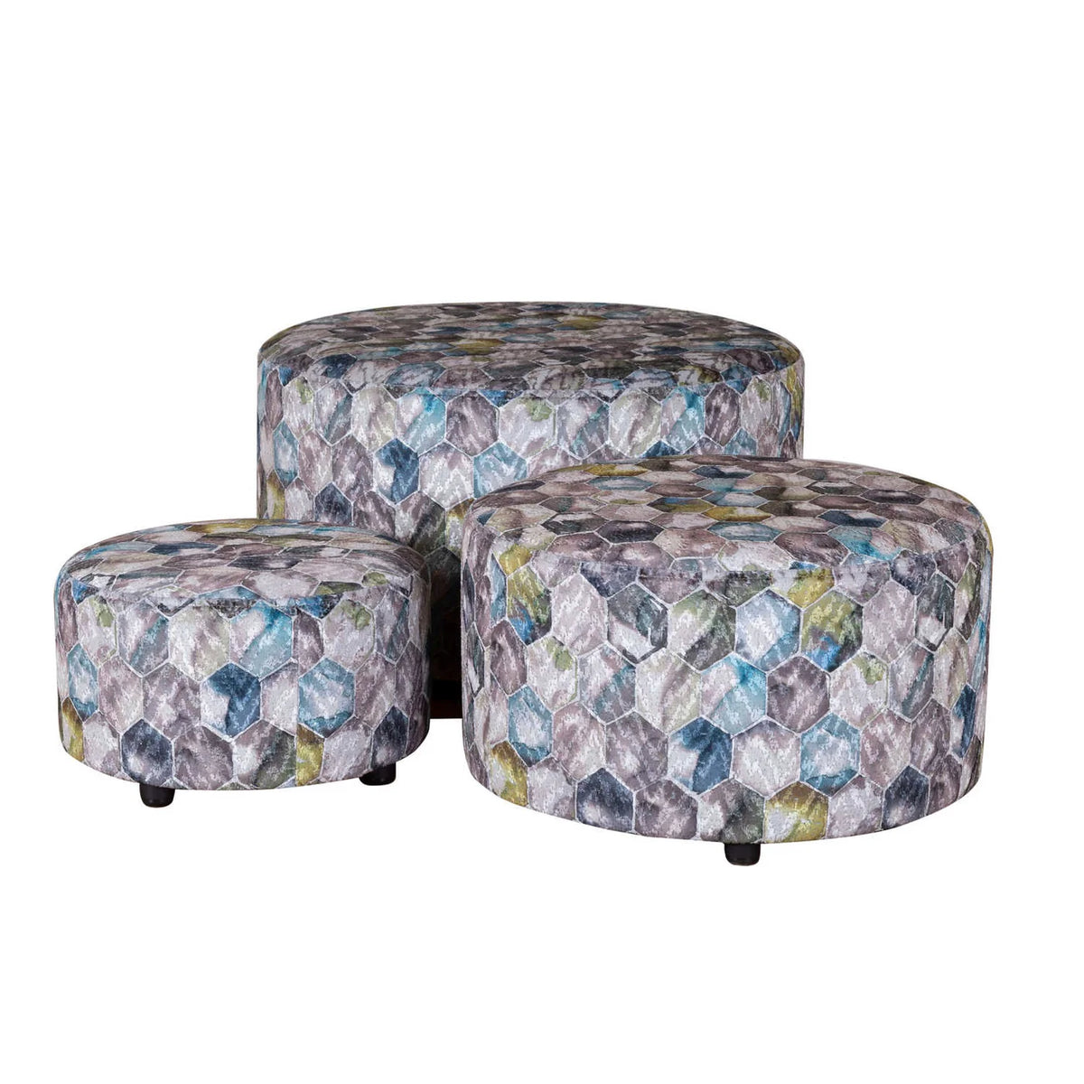 Dollie Nest of 3 Footstools