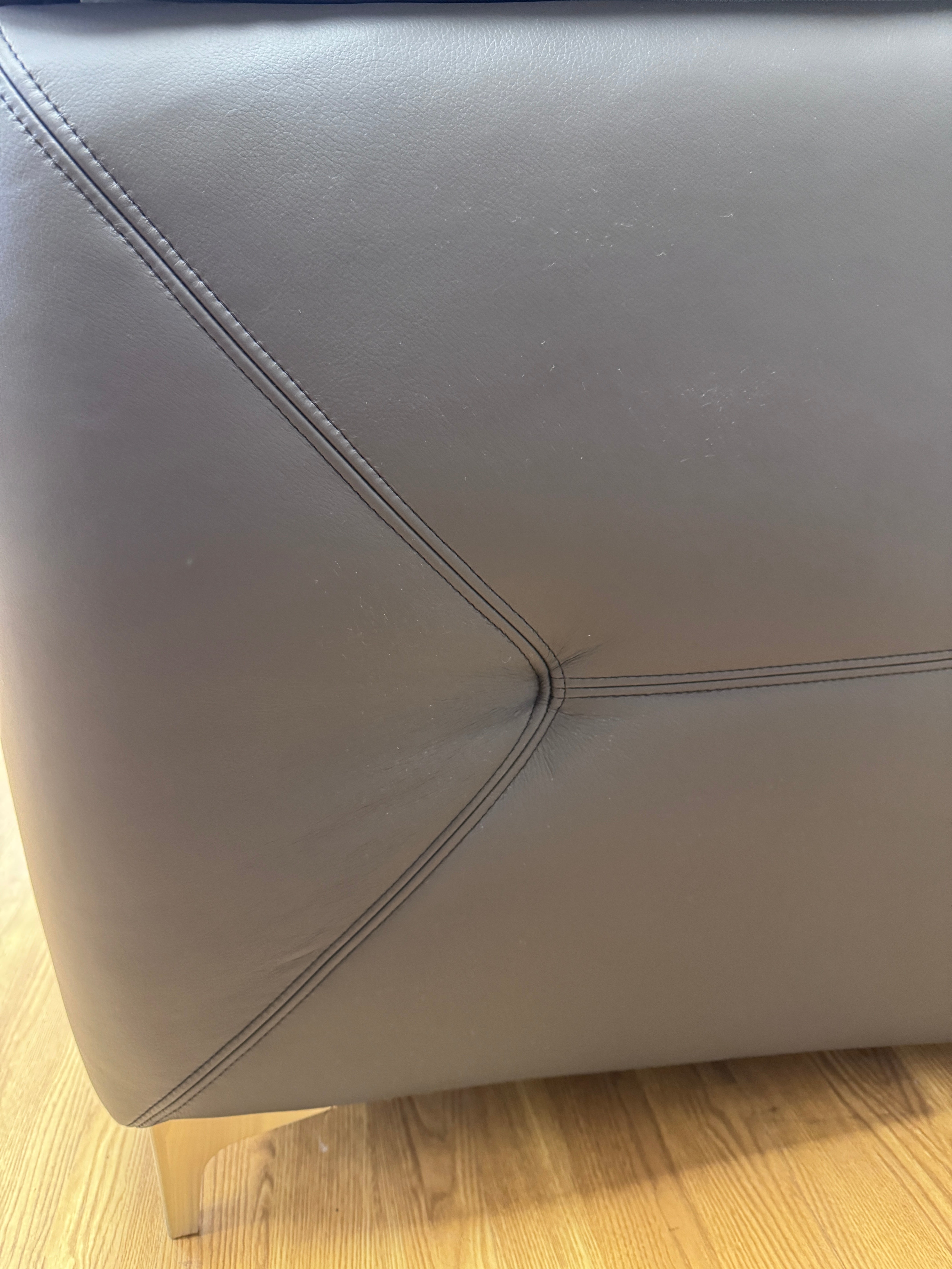 G Plan Jackson 2 seater sofa in Slate plush leather