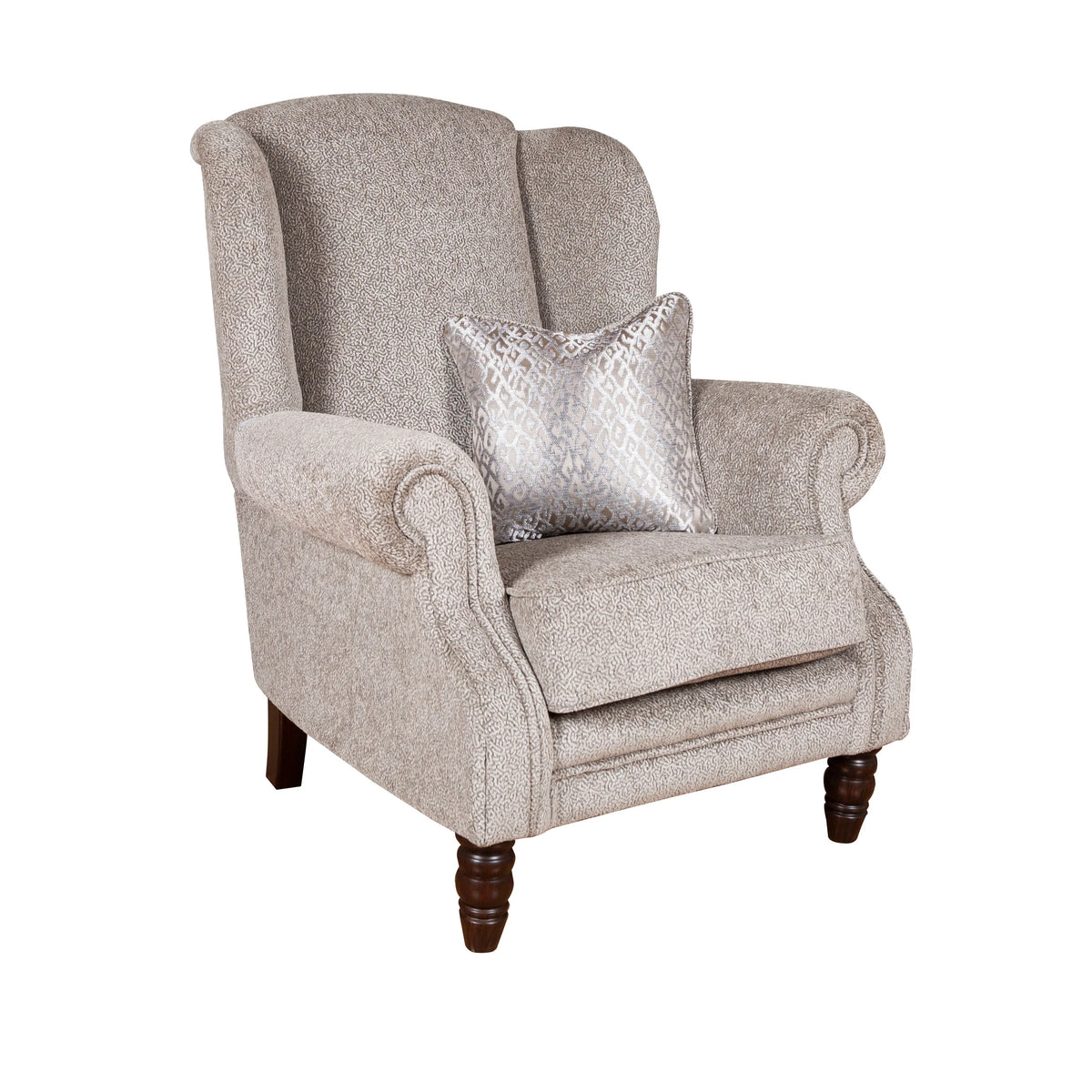 Finley High Back Winged Accent Chair