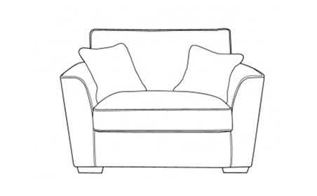 Foxford Loveseat Standard Back ONLY