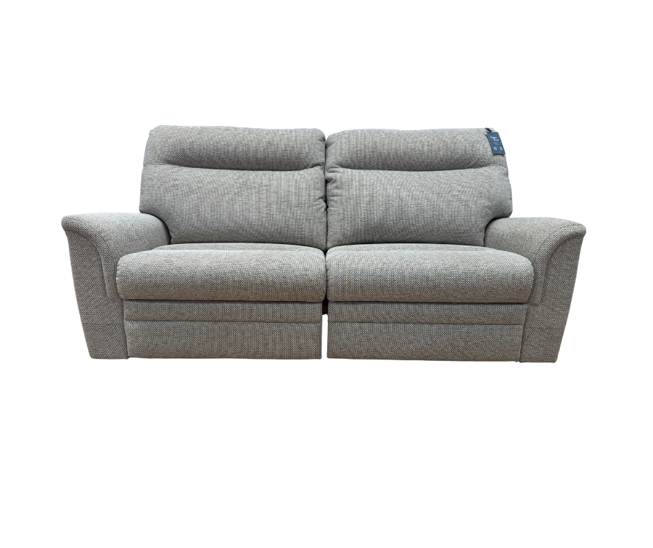 Parker Knoll Hudson large 2 seater electric reclining sofa in natural mix fabric