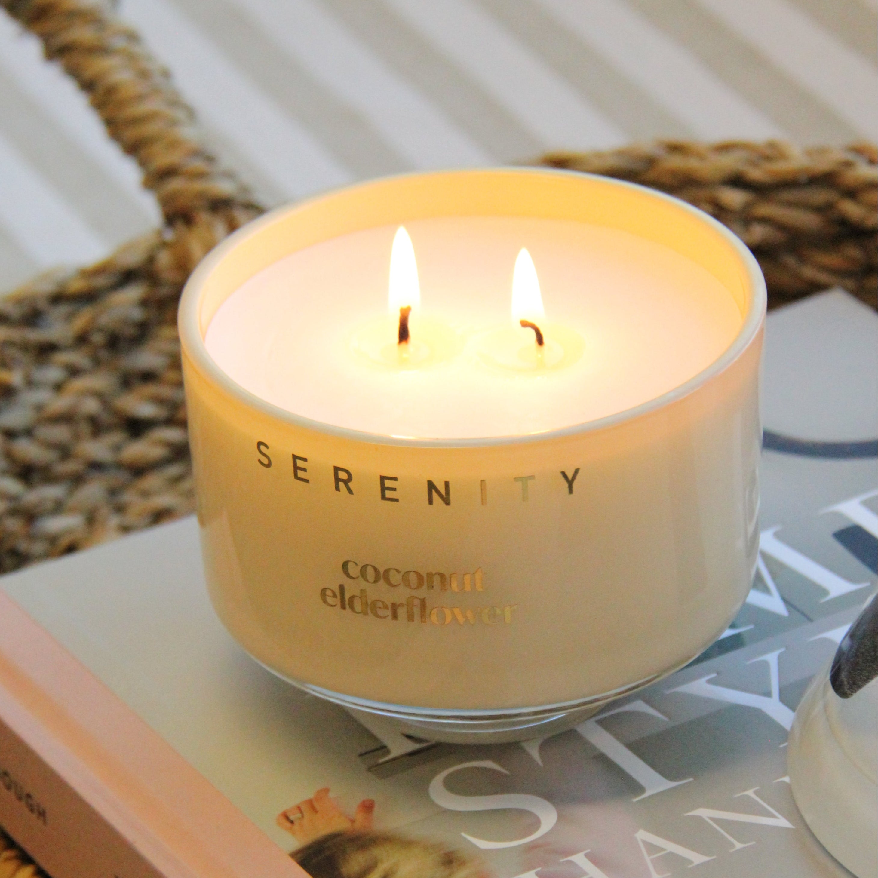 Vivid Coconut Elderflower 230g Candle