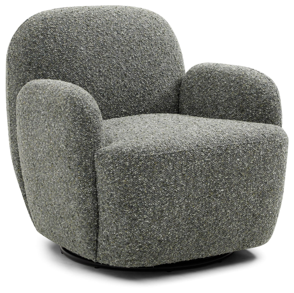 Micky swivel chair in Boucle fabric