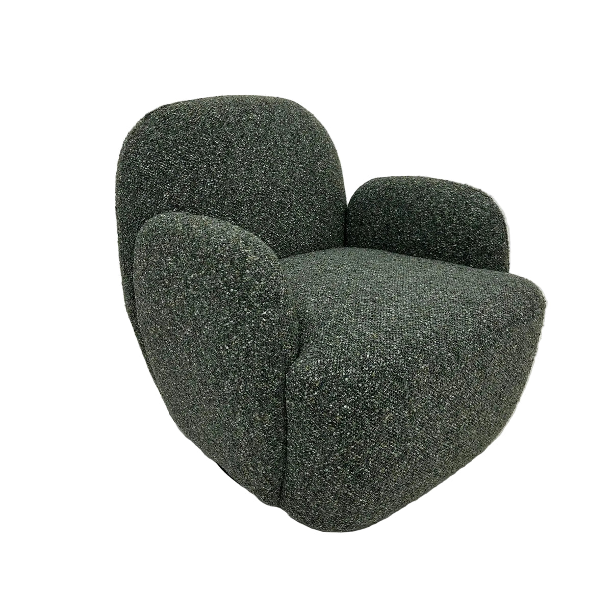 Micky swivel chair in Boucle fabric
