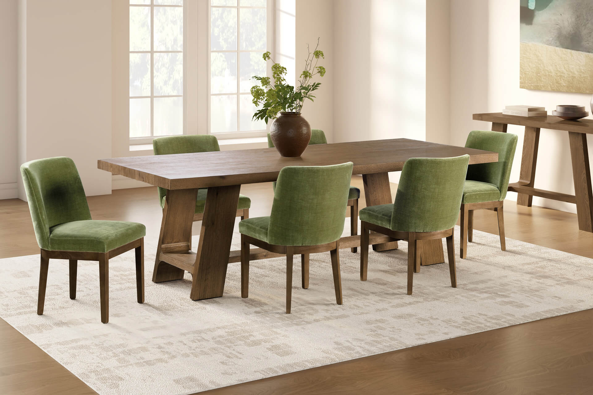 Massimo velvet dining chair