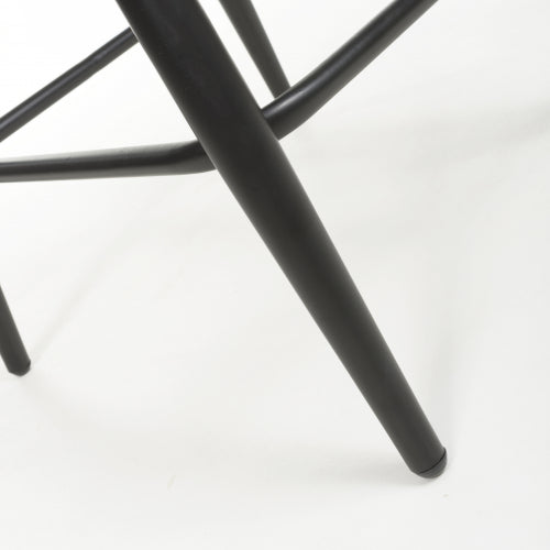 LICHFIELD Pair of Boucle Smoke Grey Bar Stools
