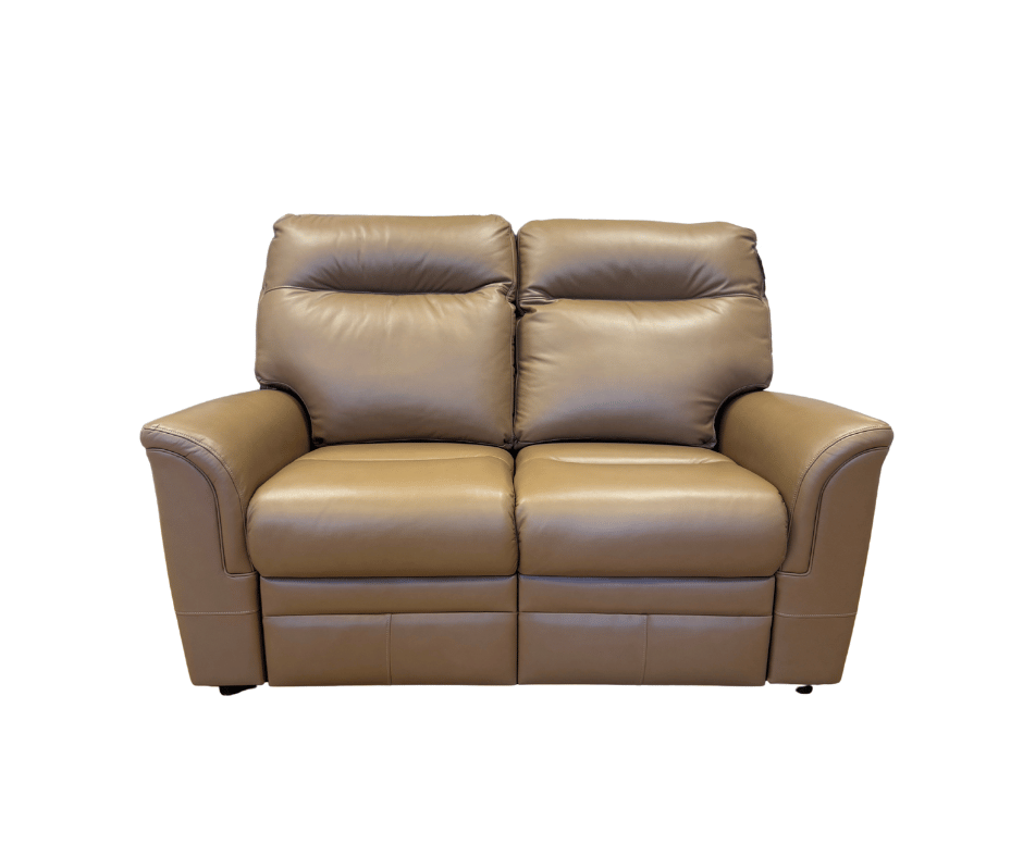 Parker Knoll Hudson 2 seater sofa in soft caramel brown leather