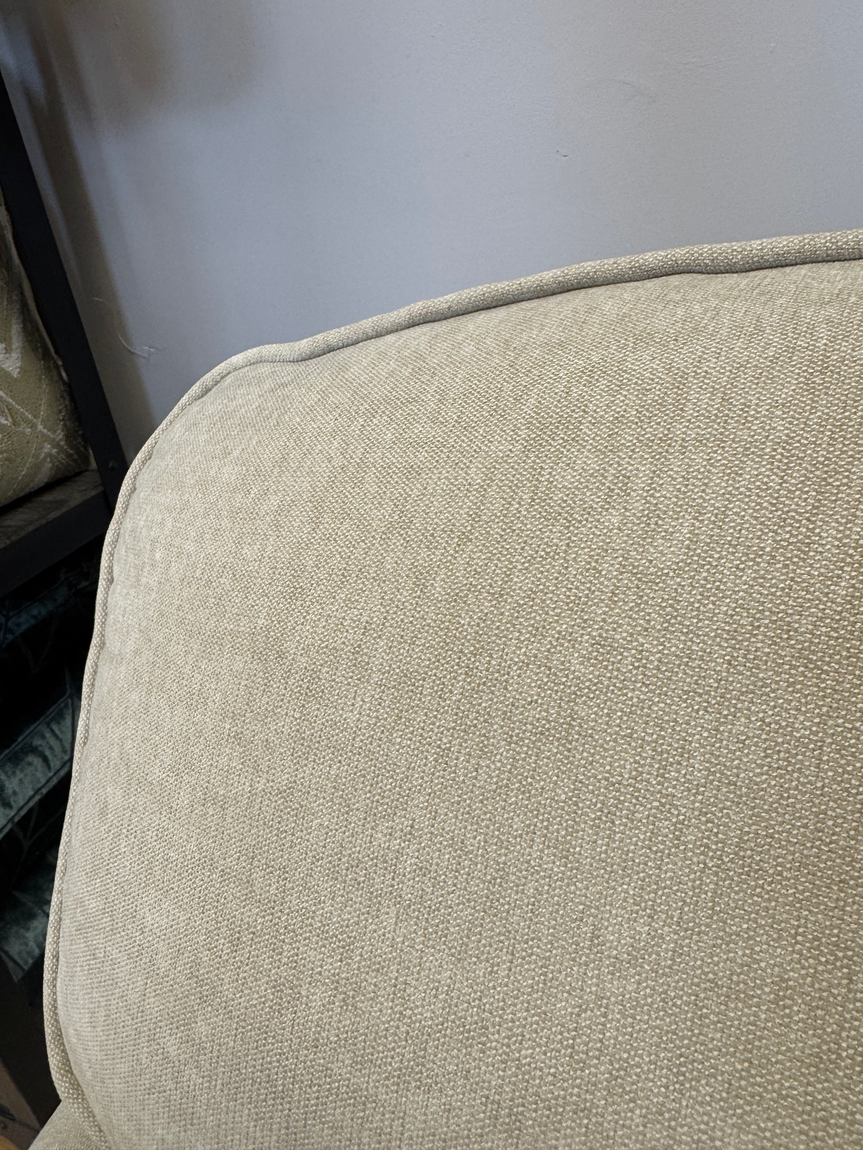Beatrix 2 Seater Sofa in Freya Oatmeal fabric