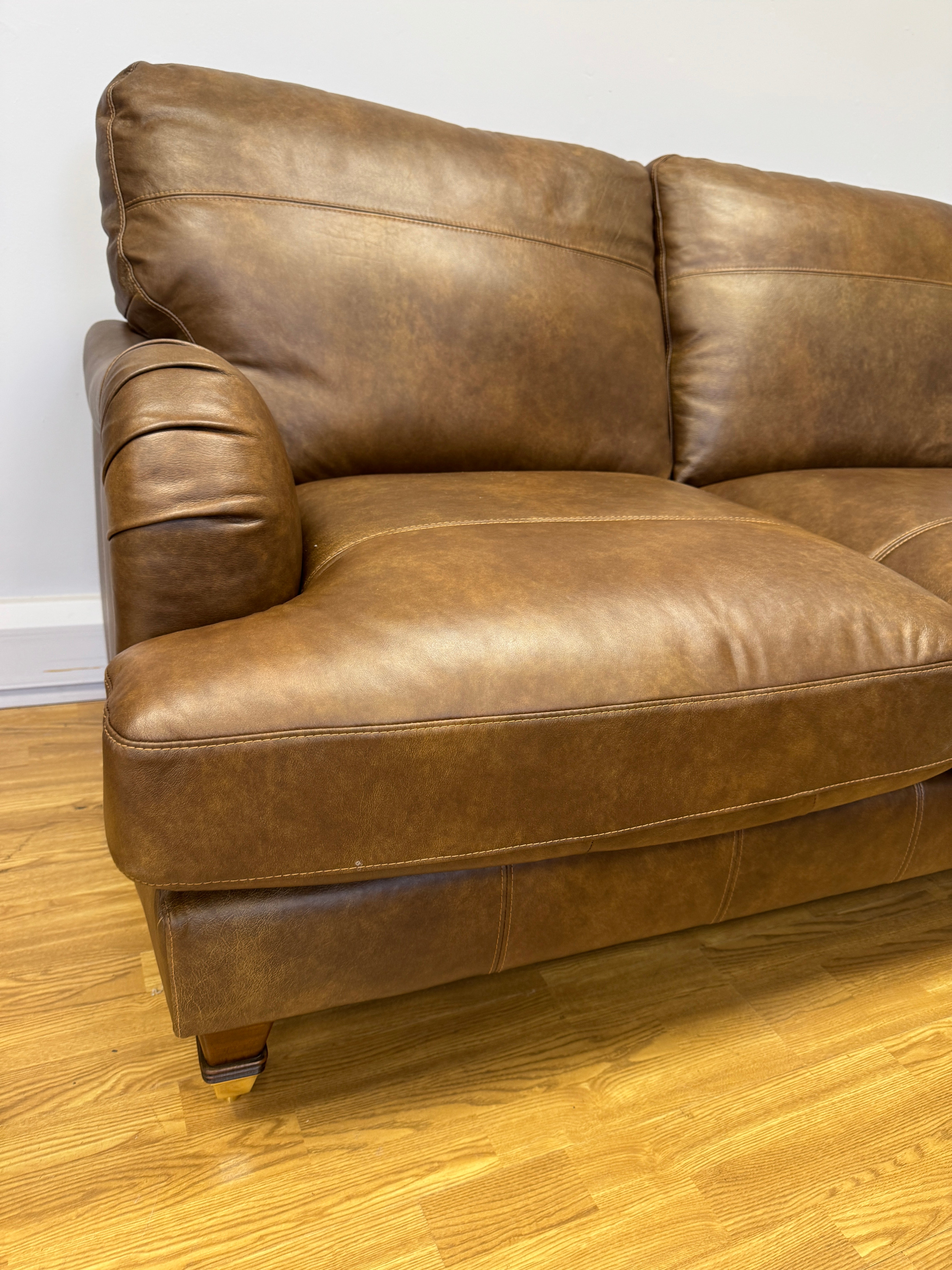 Beatrix 2 Seater Sofa in Napoli Tan leather