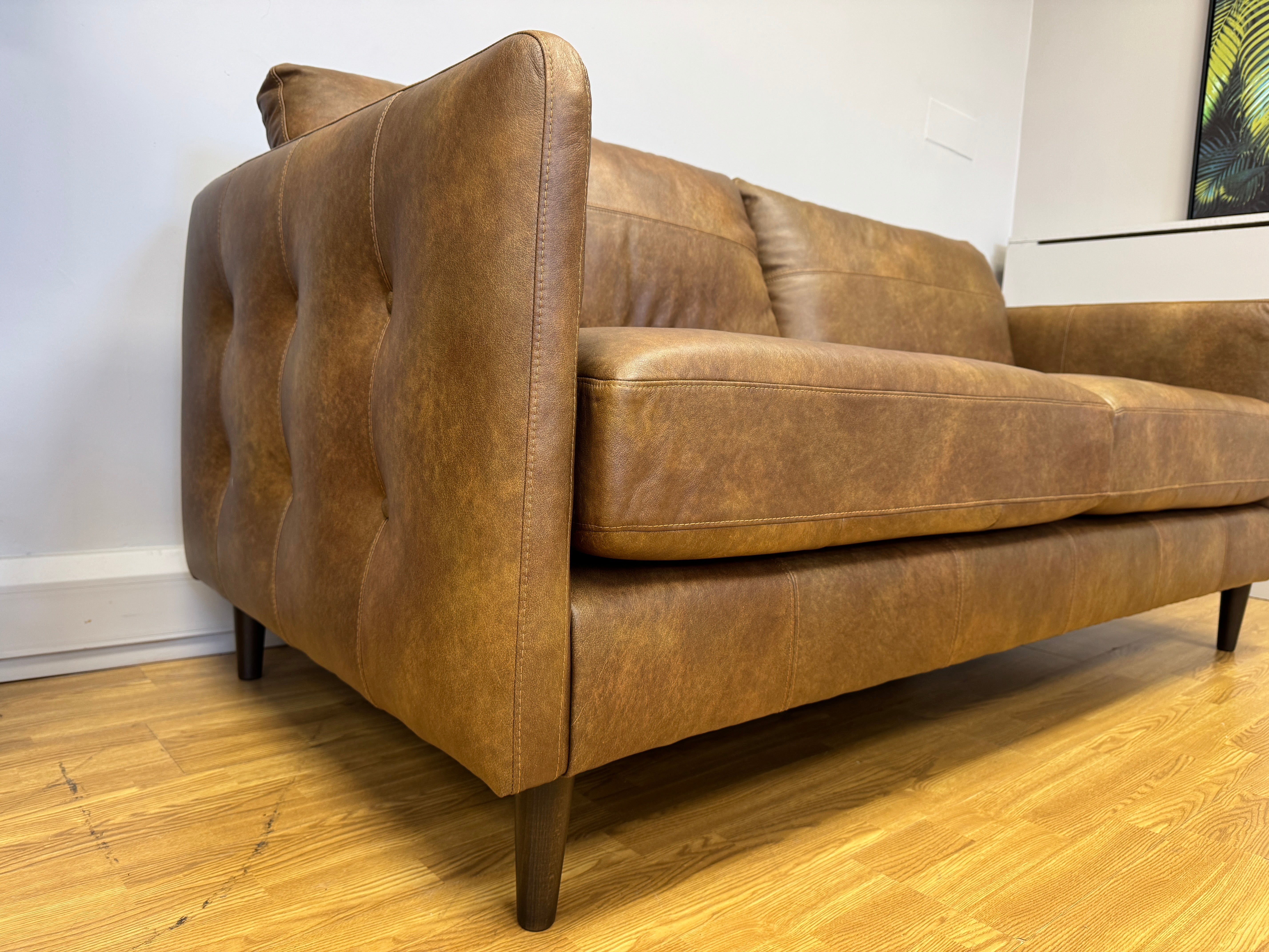 Warren 3 Seater Sofa in Napoli Tan leather