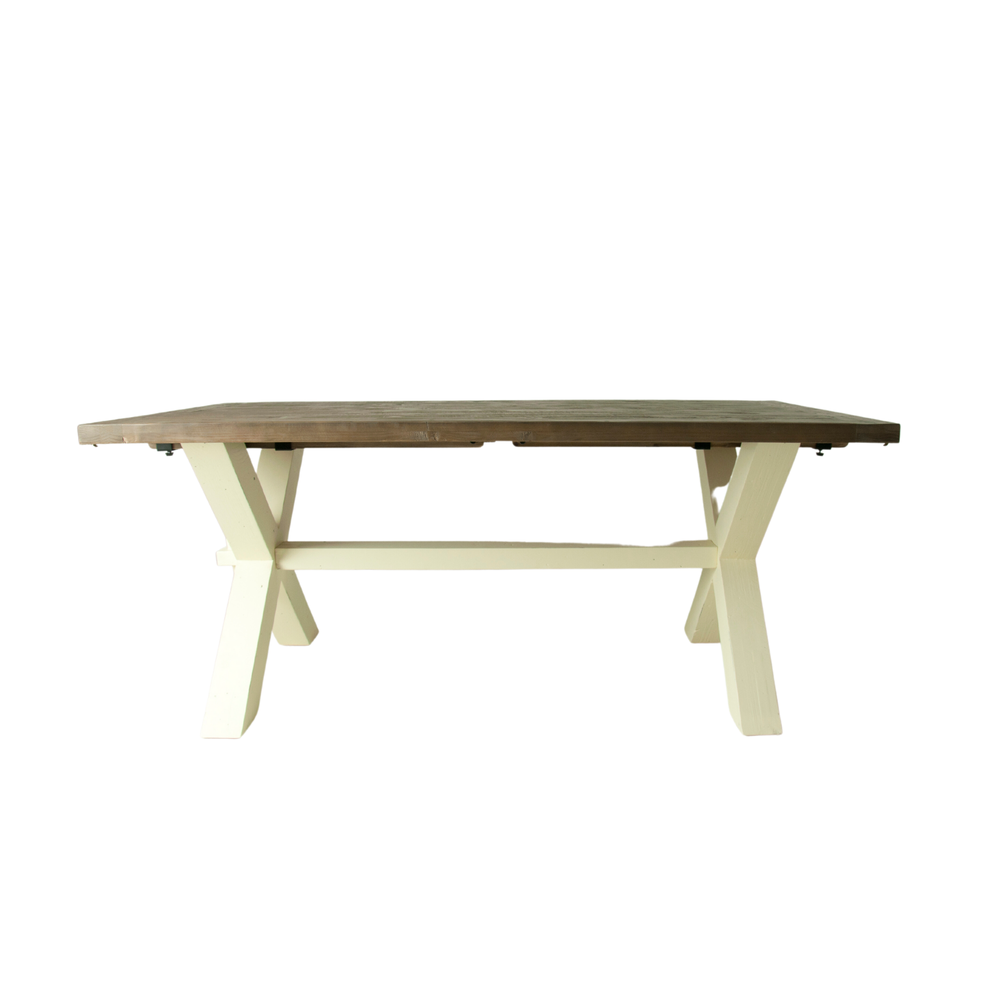 Walton large 180cm x 100cm solid pine two tone dining table