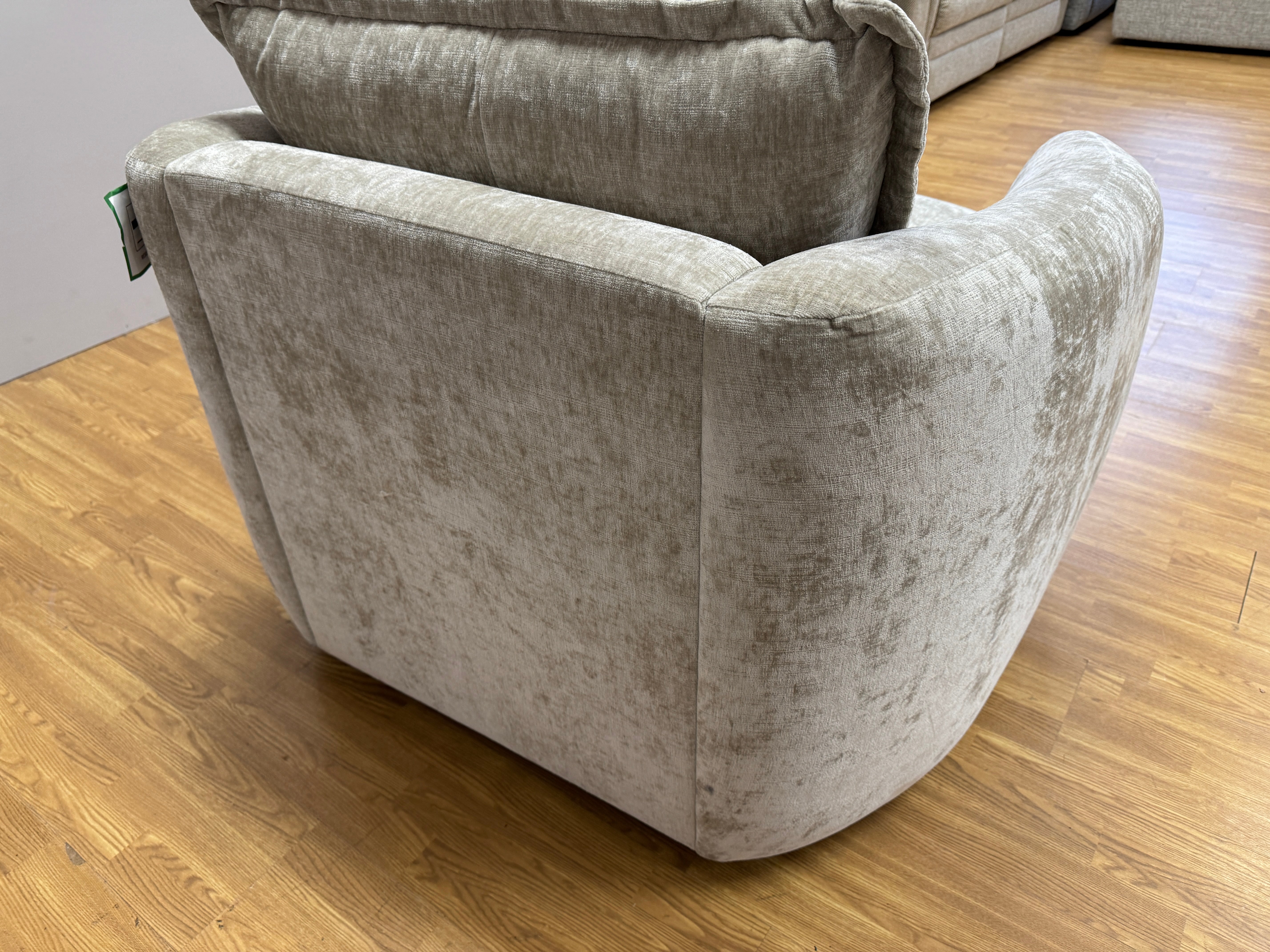 Sofology Portobello armchair in Celine Husk chenille fabric