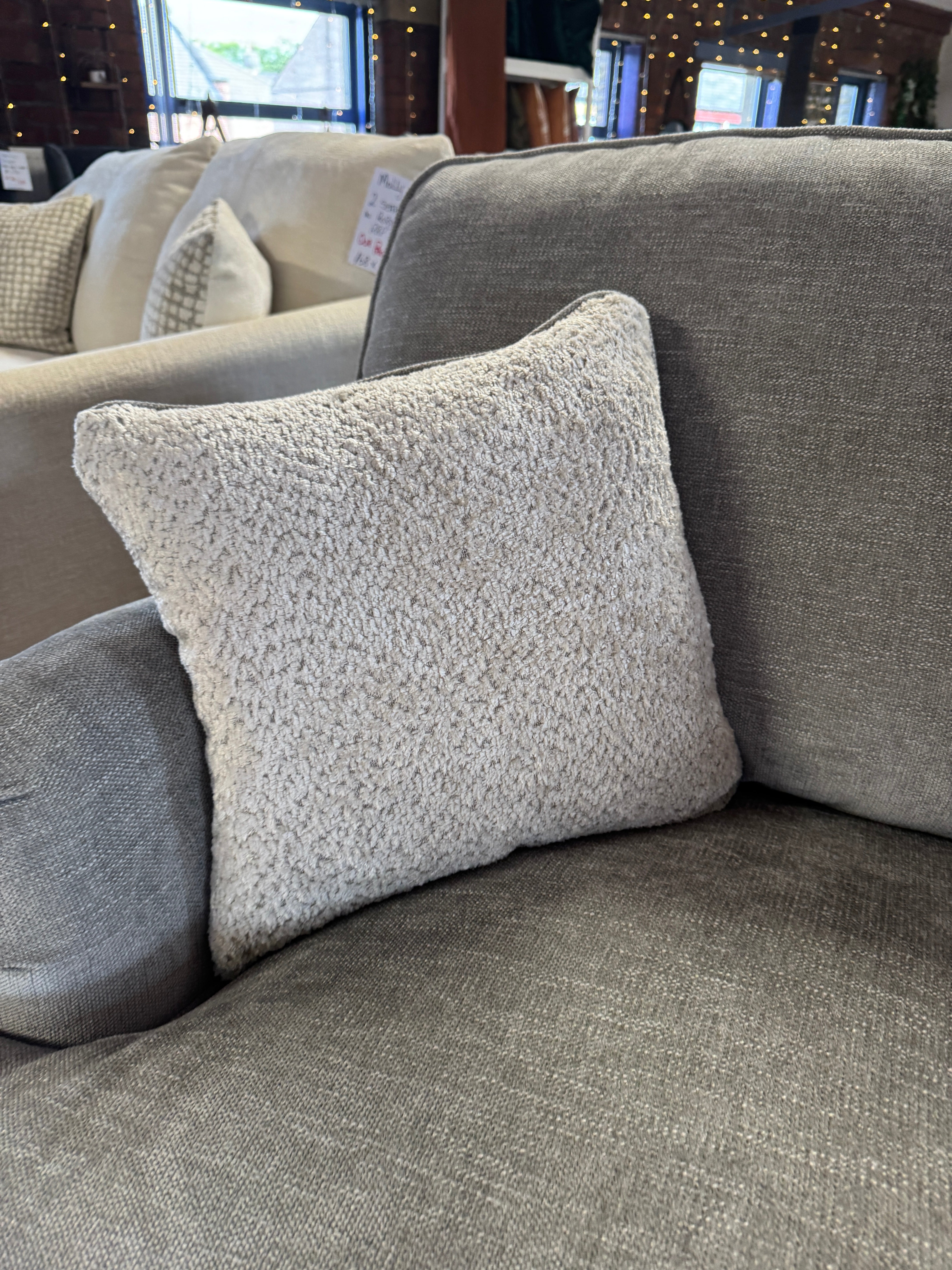 Beatrix 2 Seater Sofa in Marlon Casper grey fabric