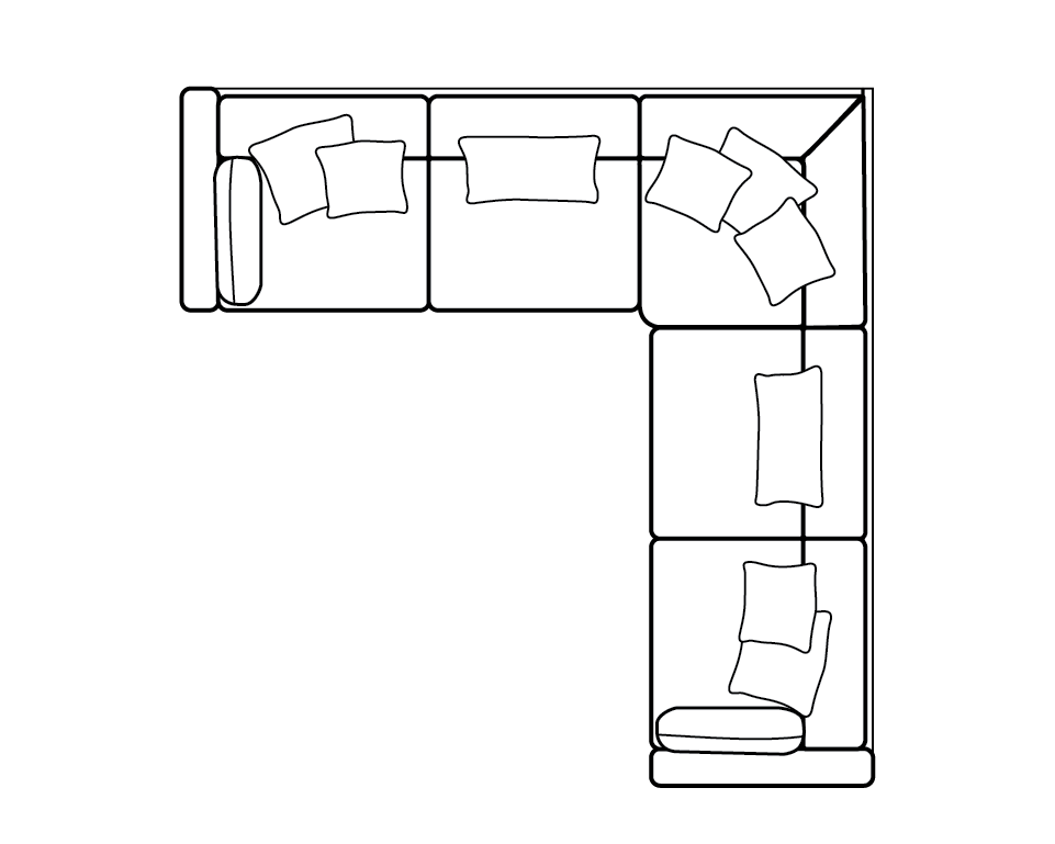 PETRA 2 corner 2 group sofa (equal sided corner)