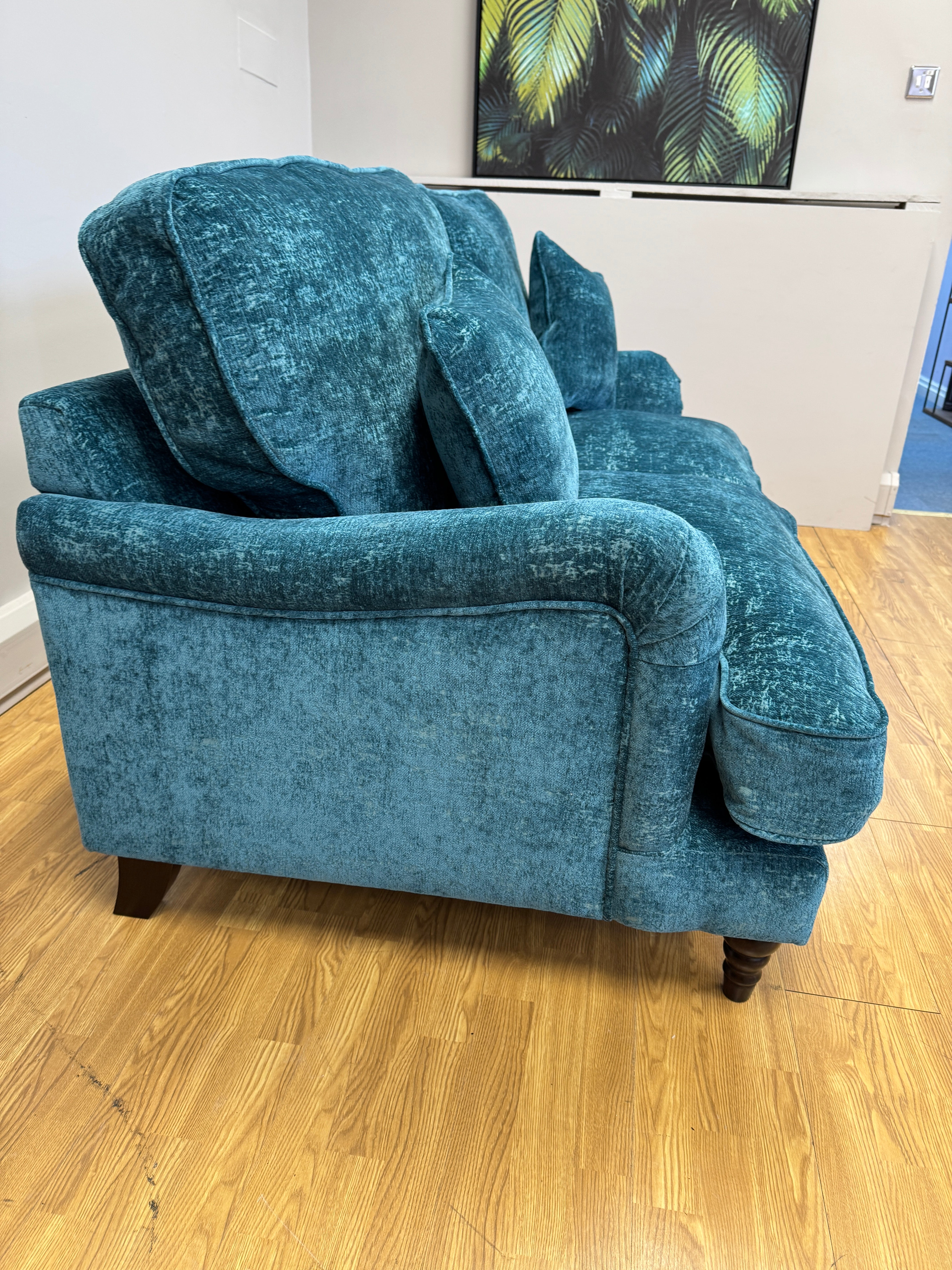 Beatrix 2 Seater Sofa in Liberty Bottlegreen fabric