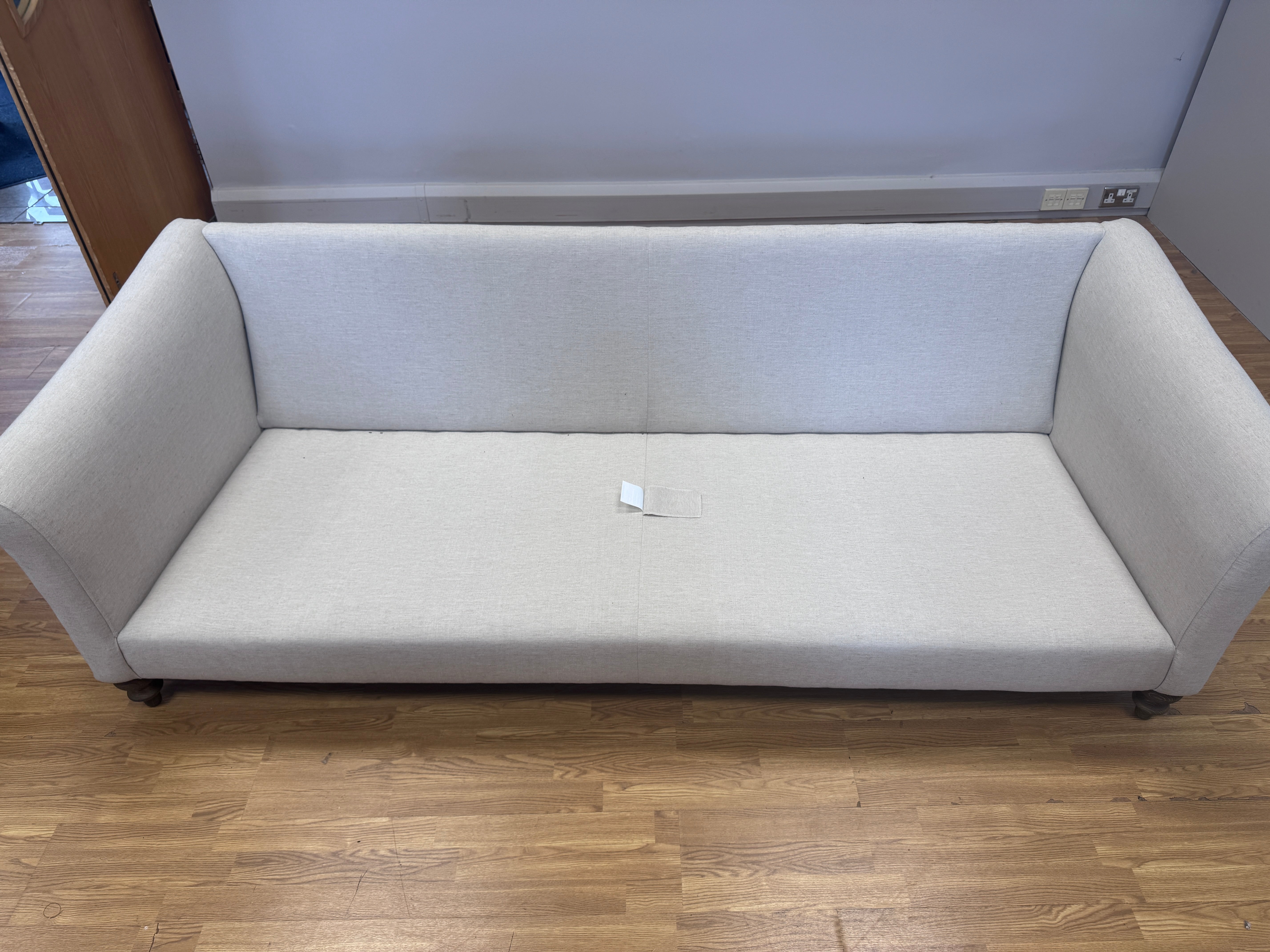 Clover large 4 seater sofa in Natural Linen fabric