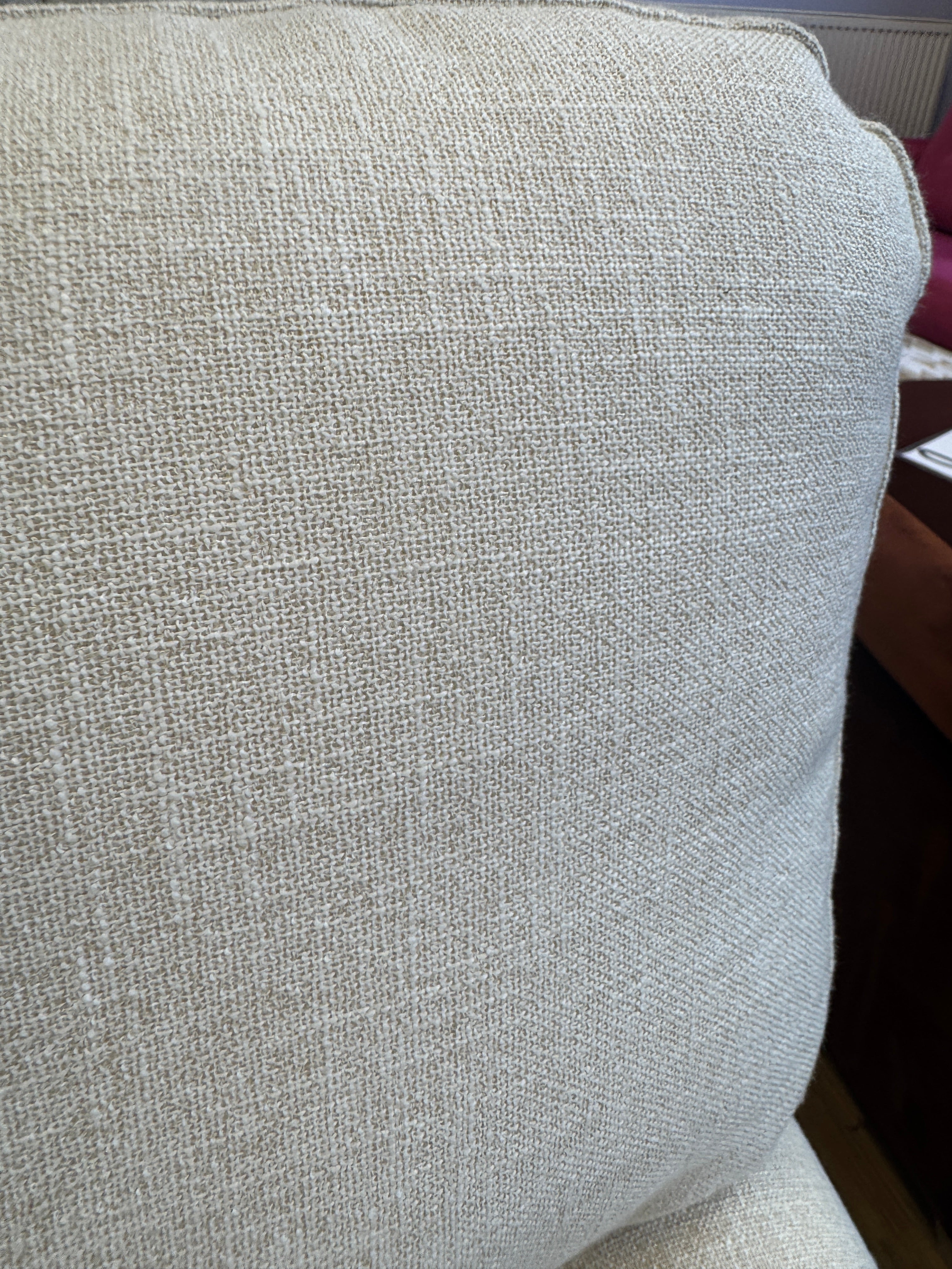Otley 3 seater traditional style sofa in Chalk linen mix fabric