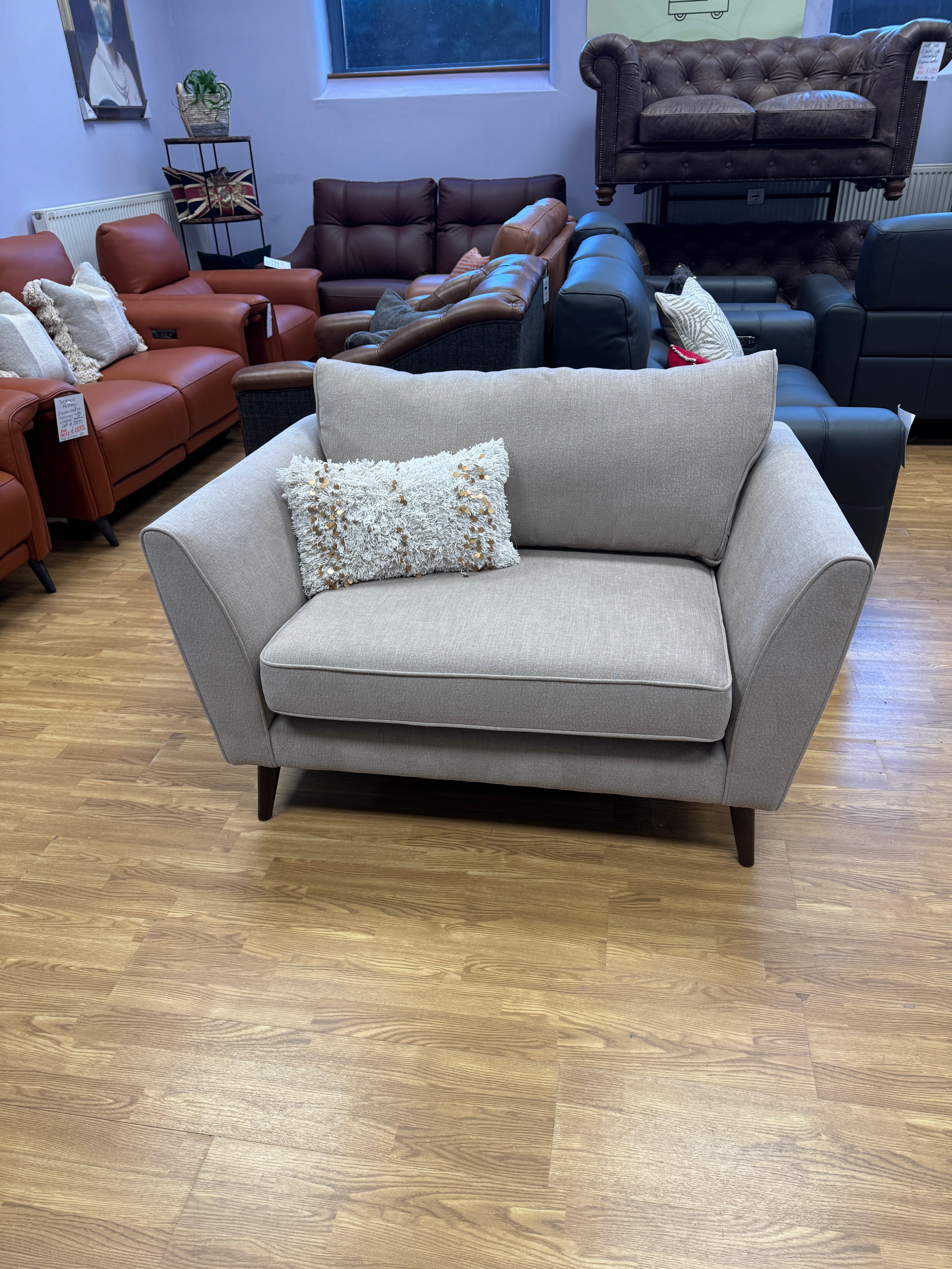 Sofology Canterbury 4 seater sofa in natural weave fabric