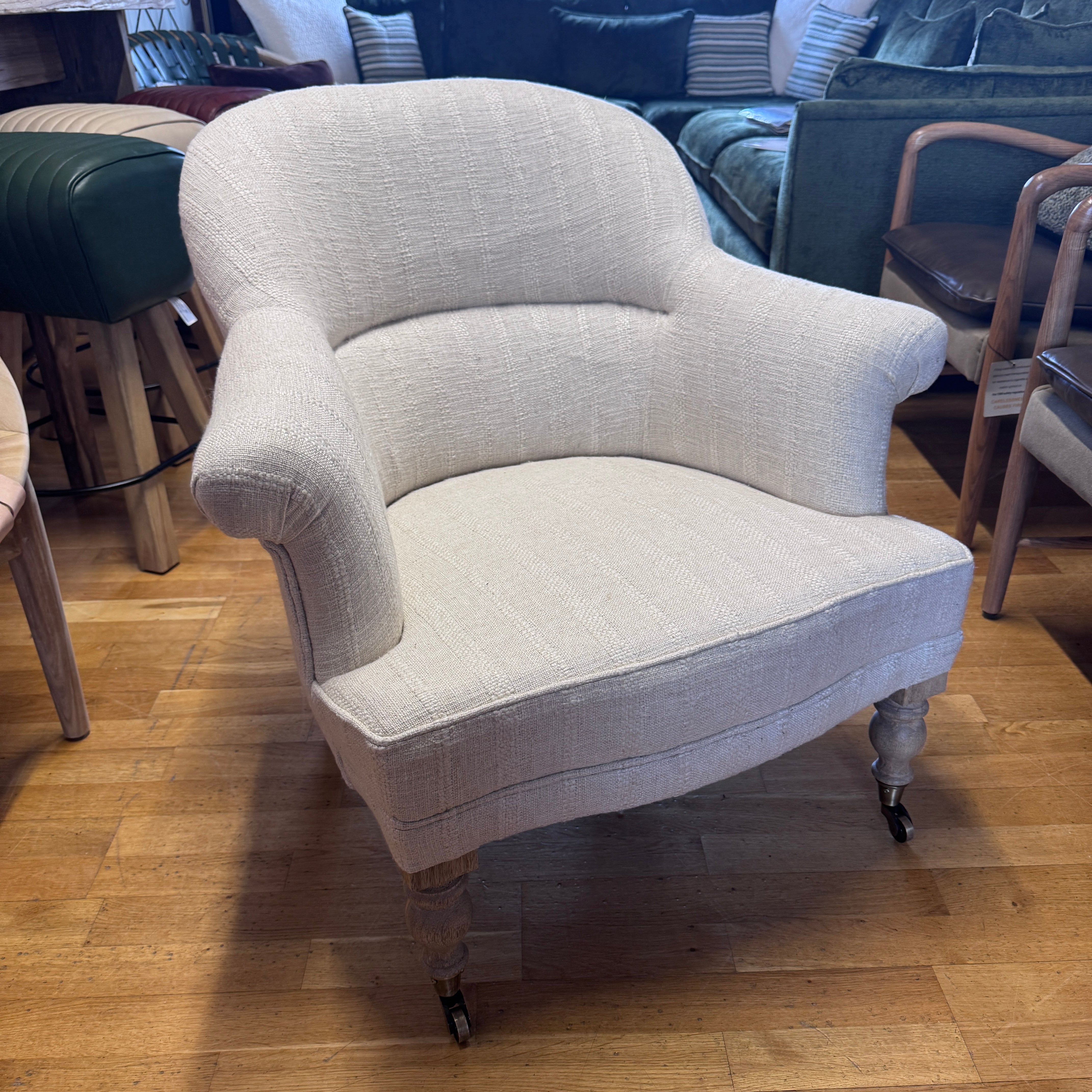 Nkuku Kiana linen accent chair