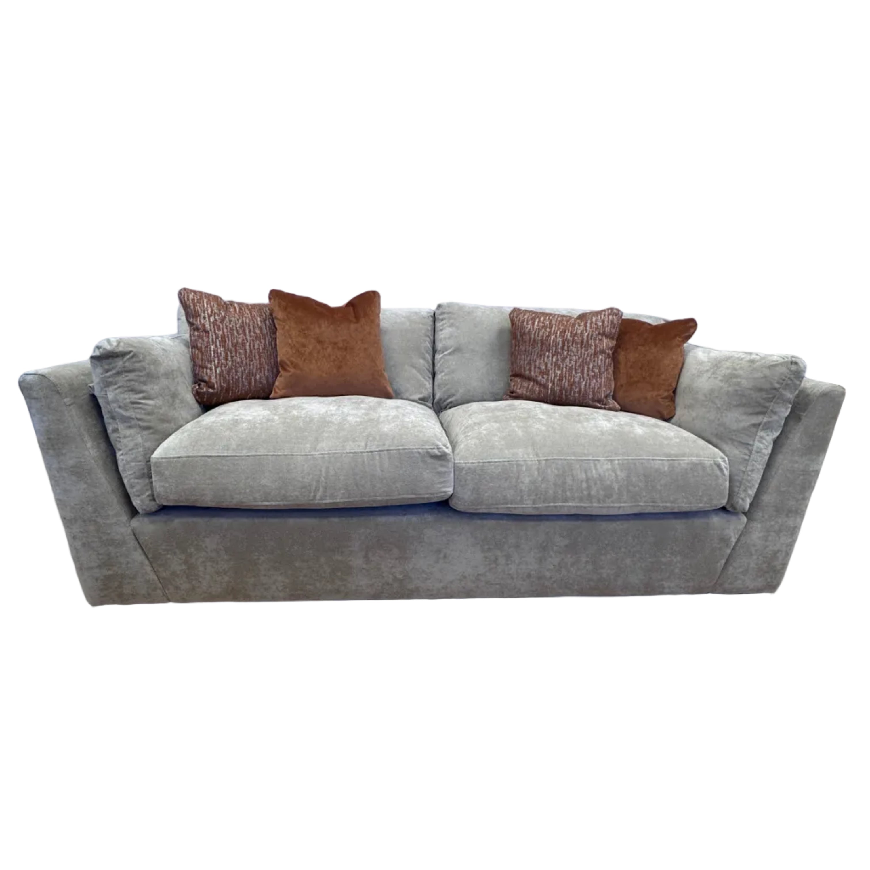 Phoenix 3 seater standard back sofa in Kingston Beige fabric