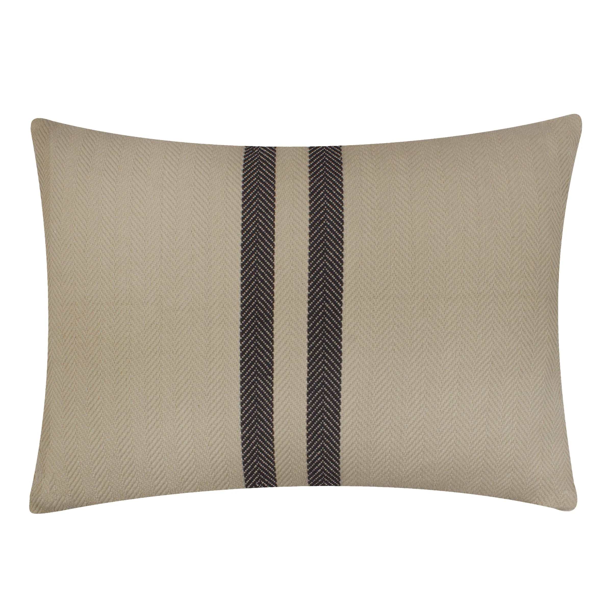 Benton Herringbone twill cotton cushion in Natural 40 x 50cm