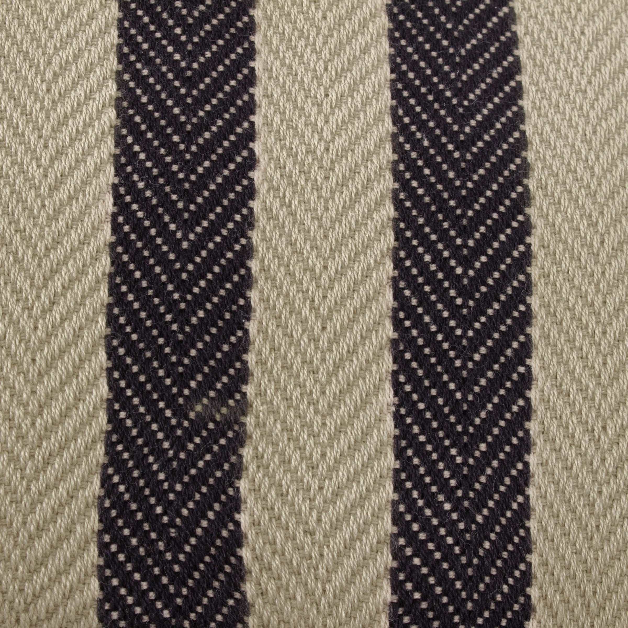 Benton Herringbone twill cotton cushion in Natural 40 x 50cm