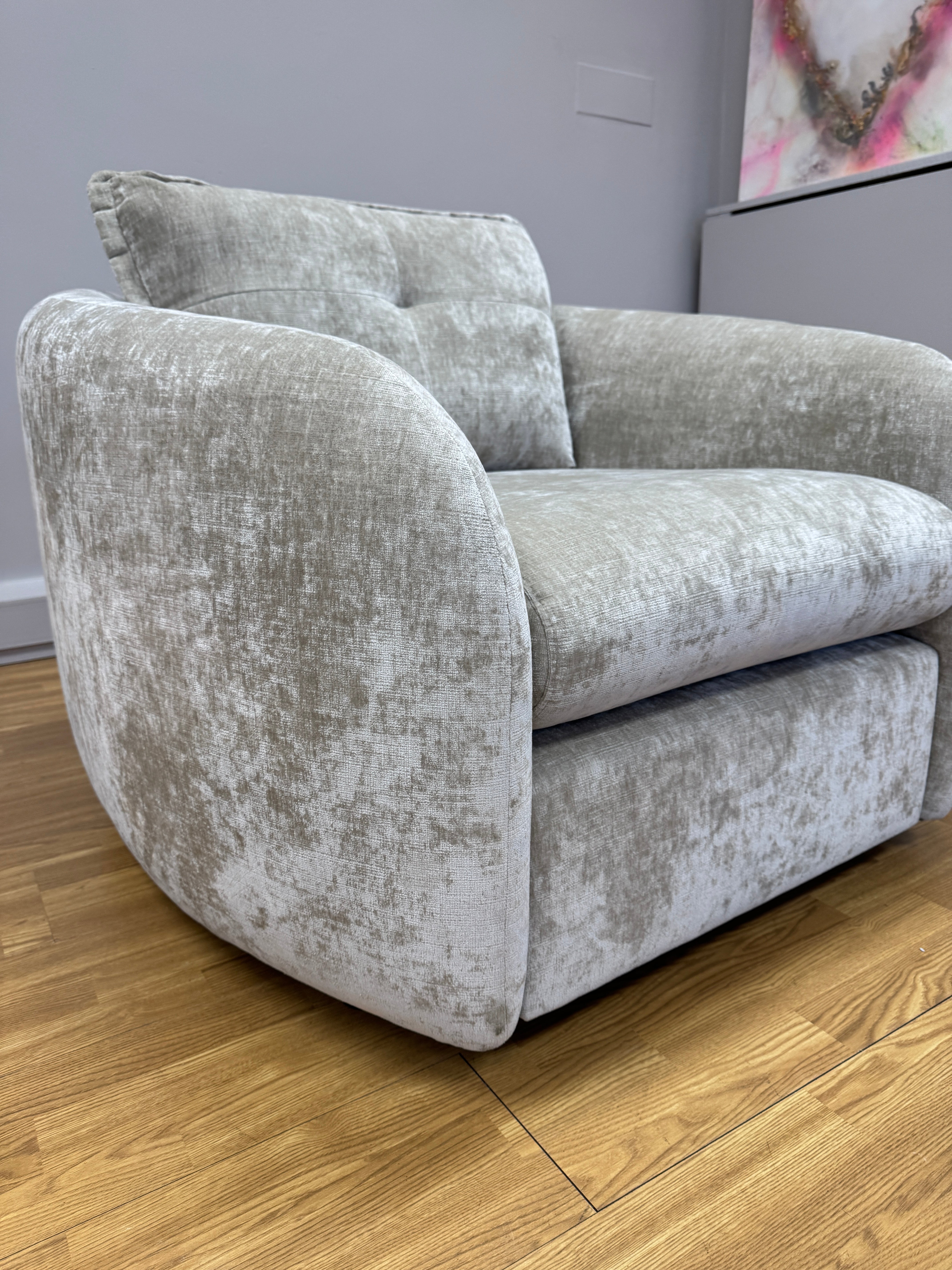 Sofology Portobello armchair in Celine Husk chenille fabric