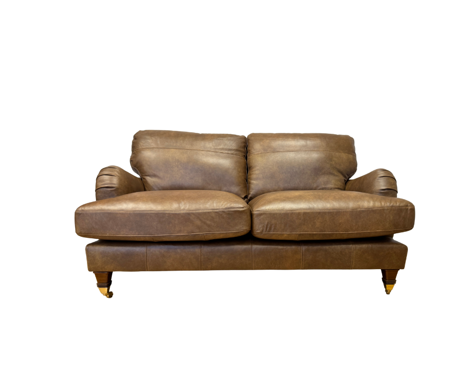 Beatrix 2 Seater Sofa in Napoli Tan leather