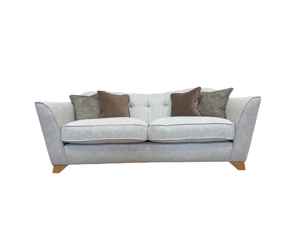 Bartelli 3 seater sofa in Polly Cotton (light grey) fabric