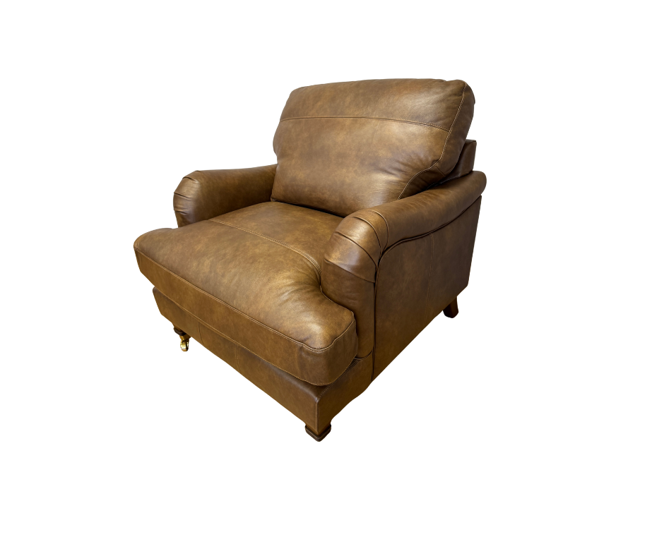 Beatrix standard armchair in Napoli Tan leather